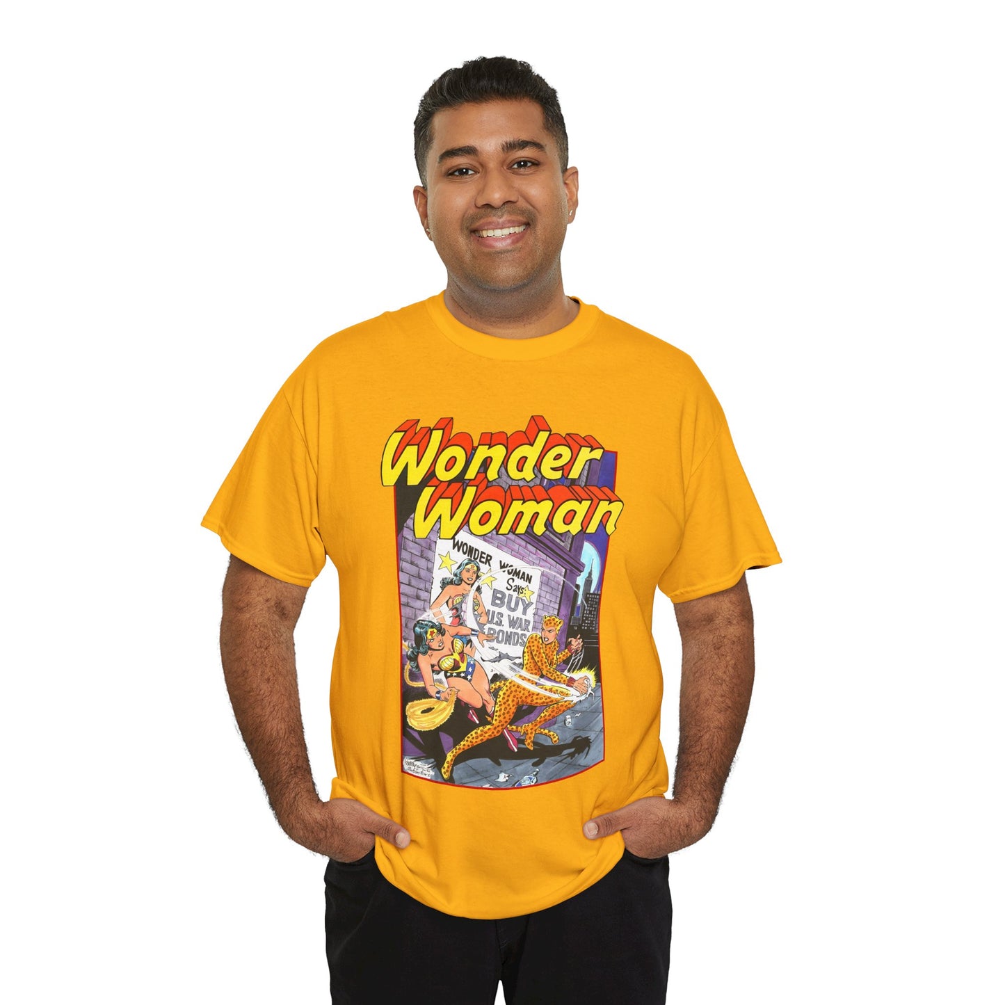 Wonder Woman T-Shirt - José Luis García-López Art - Vs The Cheetah - Classic Bronze Age Art - DC Comics