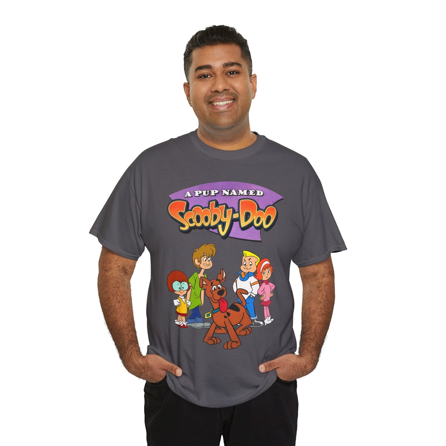 A Pup Named Scooby-Doo T-Shirt - Hanna-Barbera Cartoon TV Series 1990s - Fred, Daphne, Velma, Shaggy