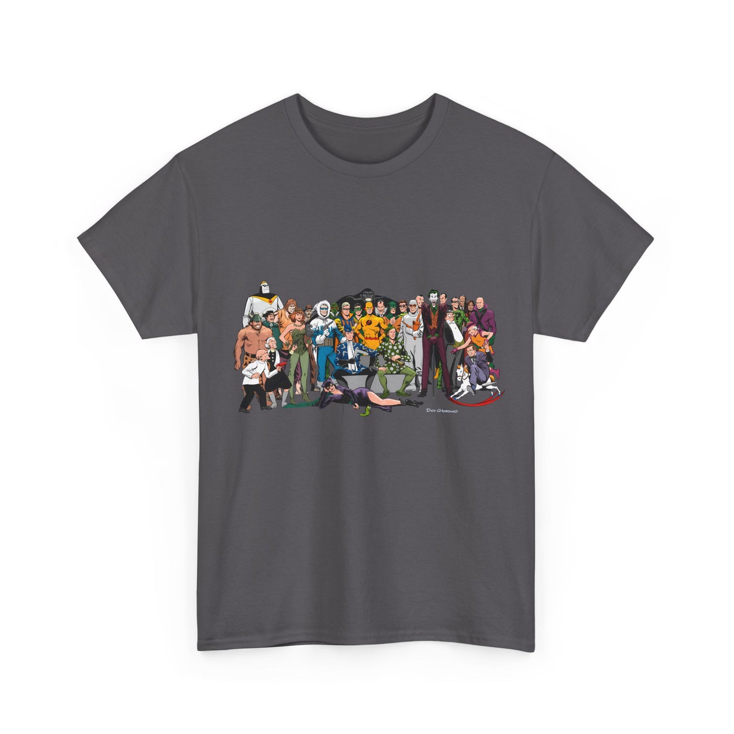 Secret Origins of Super-Villains T-Shirt - Dick Giordano Art - DC Comics - Joker, Mirror Master, Captain Cold, Lex Luthor, Scarecrow, Poison Ivy, Grodd