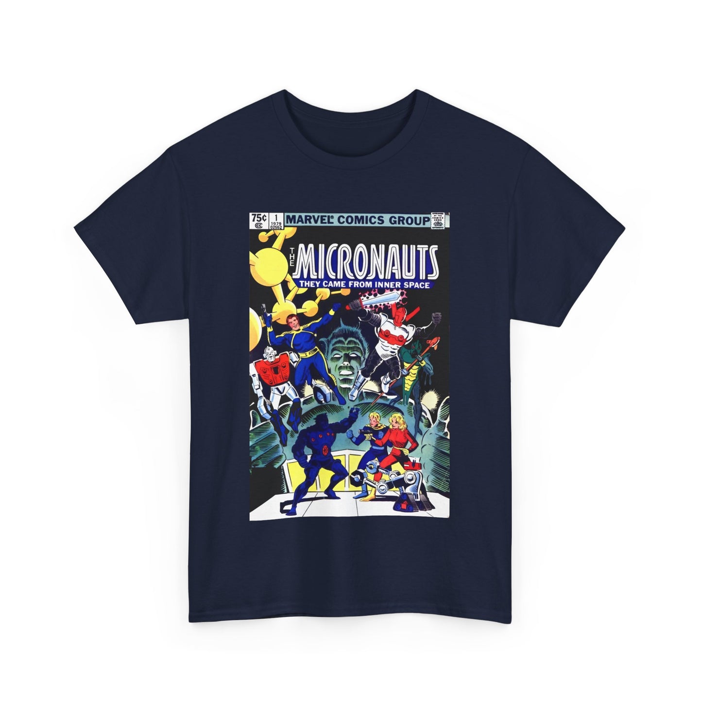 Micronauts T-Shirt - Annual #1 Cover Art - Marvel Comics - Arcturus Rann, Biotron, Marionette, Microtron, Bug, Acroyear