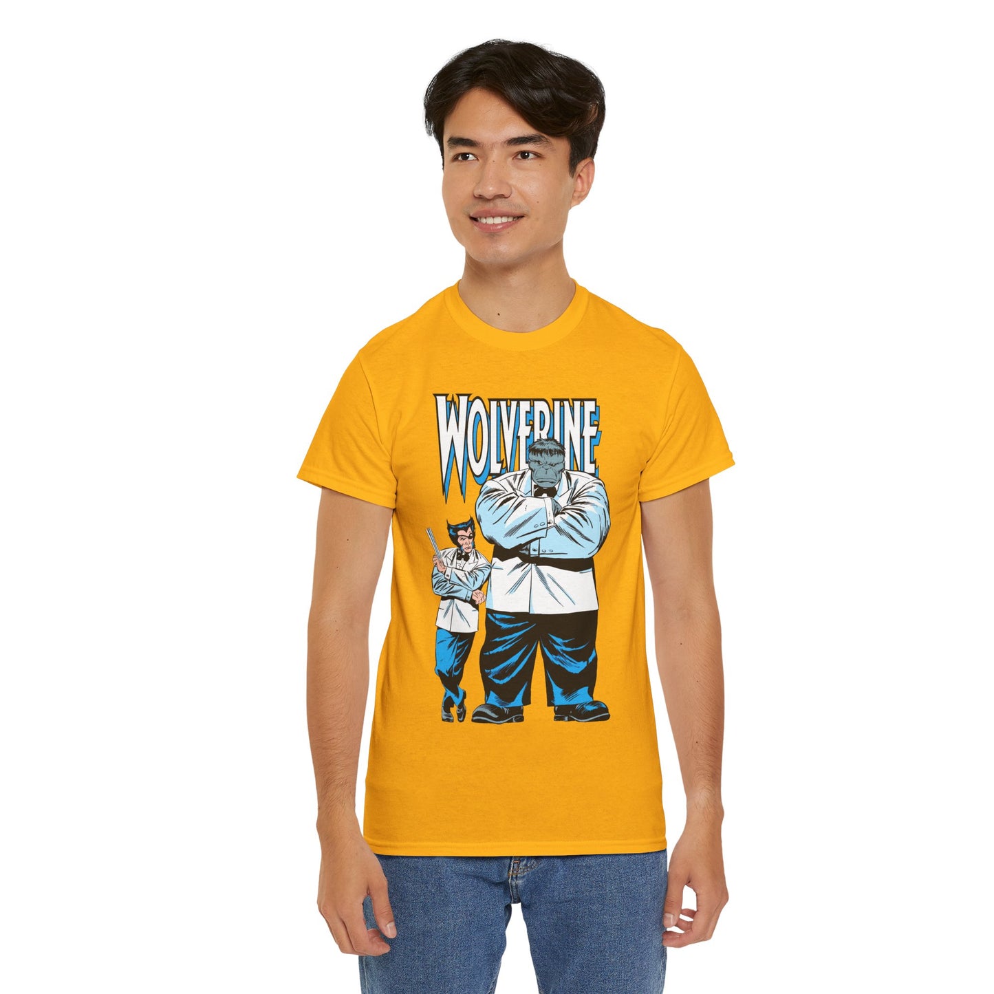 Wolverine & Hulk T-Shirt - Patch & Joe Fix-It - John Buscema Art - Logan in Madripoor - X-Men Character in Solo Adventure - Marvel Comics