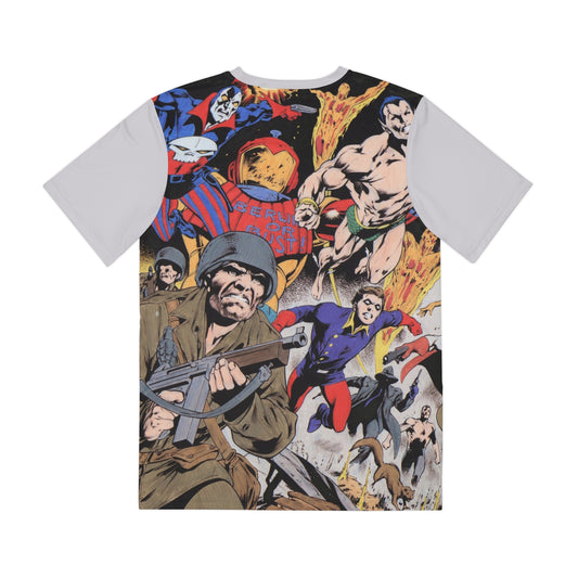 Invaders All Over Print Tee (Polyester) - Alan Davis Art - Captain America - Marvel Comics