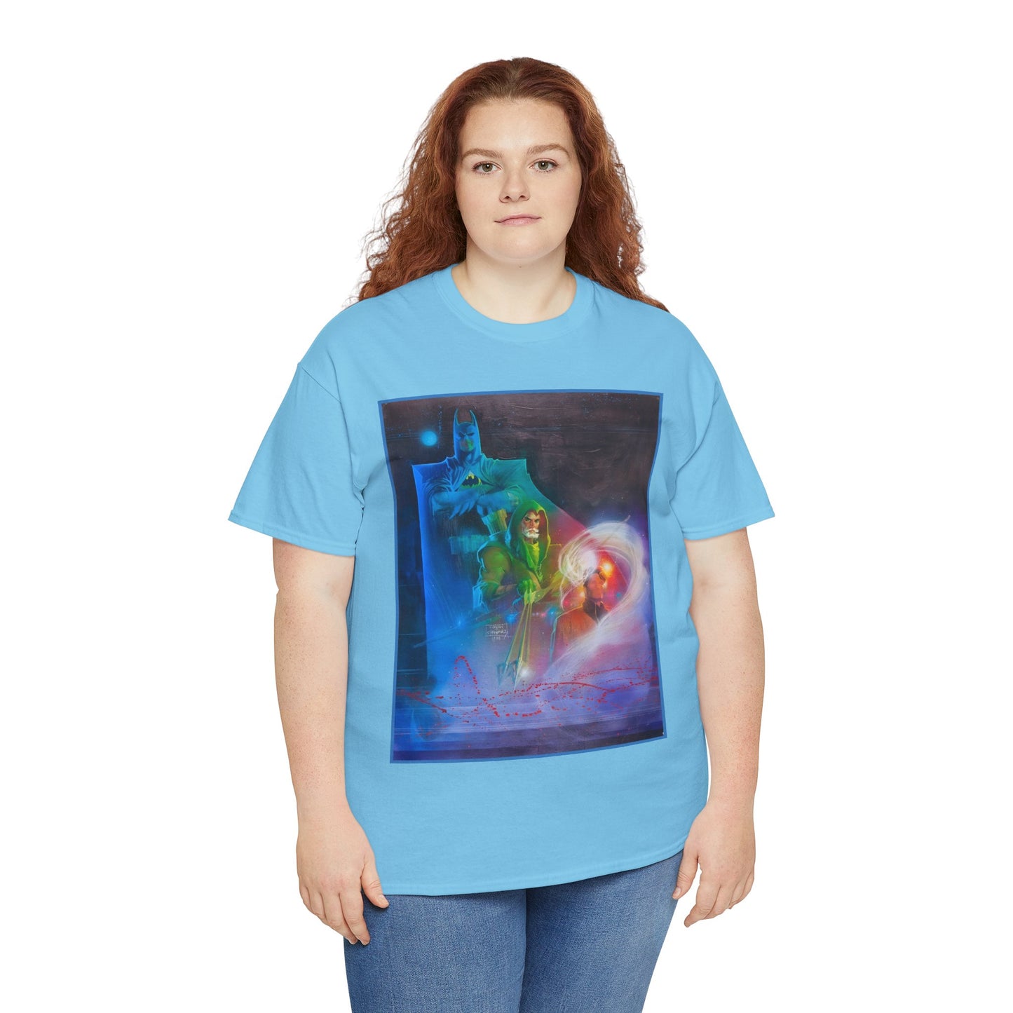 Batman, Green Arrow, Question T-Shirt - Denys Cowan & Bill Sienkiewicz Art - DC Comics - Gotham City