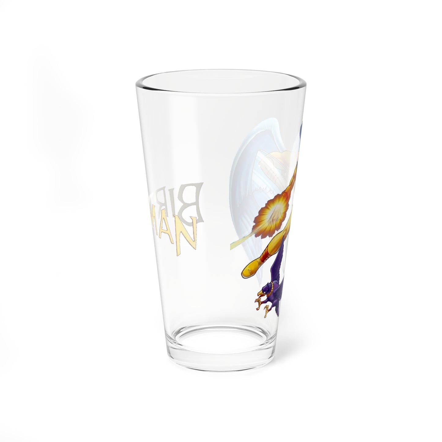 Birdman Pint Glass, 16oz - Hanna-Barbera Saturday Morning Cartoon - Avenger - Classic Animation