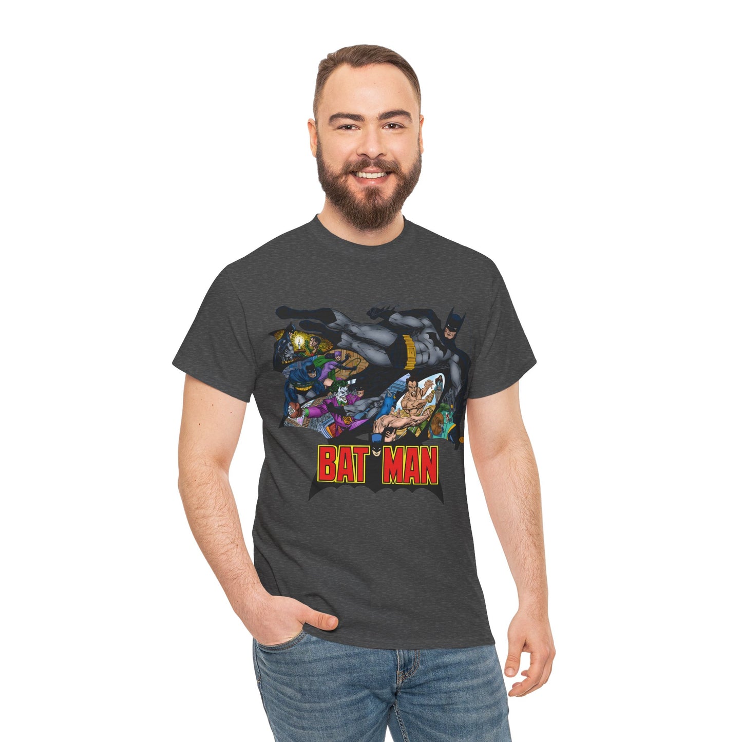 Batman T-Shirt - John Byrne Art - Joker, Catwoman, Ra's al Ghul, Talia - DC Comics - The Batcave