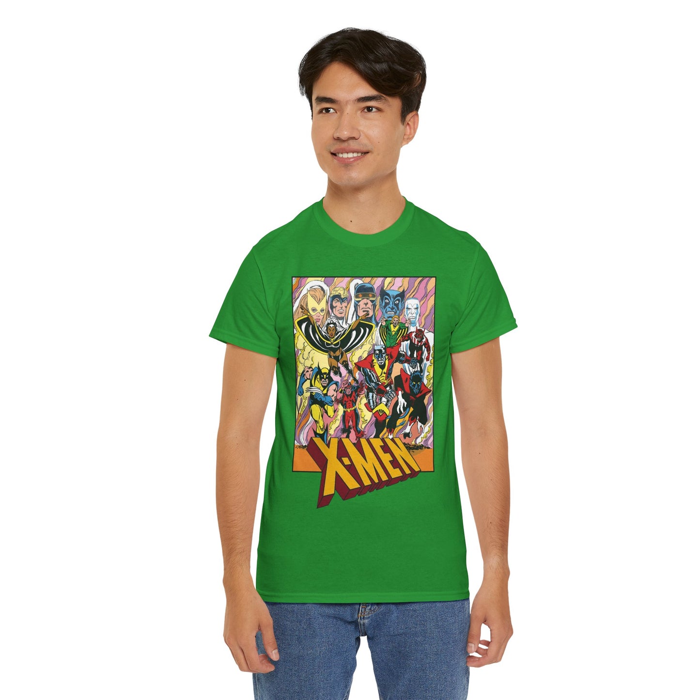 Uncanny X-Men T-Shirt - Dave Cockrum Art - Cyclops, Nightcrawler, Storm, Wolverine, Thunderbird - Marvel Comics