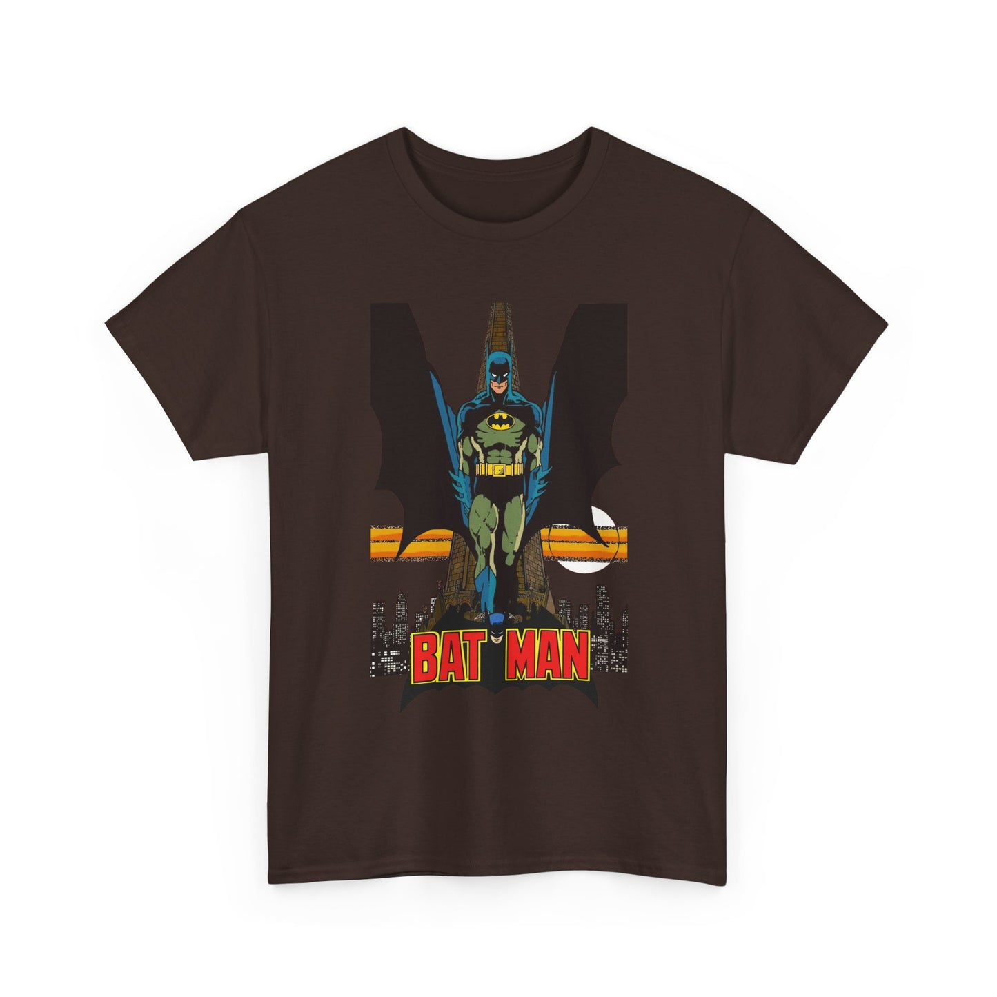 Batman T-Shirt - George Perez Art - JLA 80s Postcard Set - DC Comics - Gotham City - Justice League of America Member