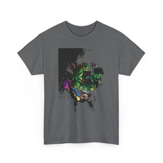 Wolverine Vs Hulk T-Shirt - Adam Kubert Art - Marvel Comics - Logan, X-Men, Bruce Banner - Great Fight Image