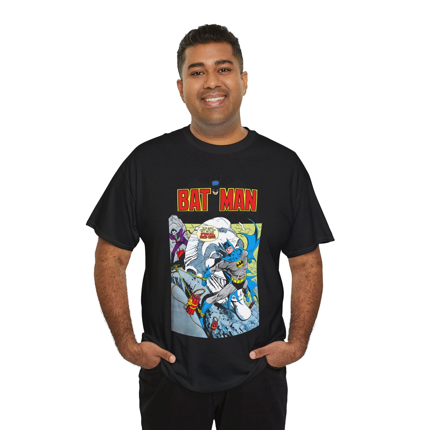 Batman T-Shirt - José Luis García-López Art - Joker - #353 Cover Art - Batman Strapped to Mount Rushmore - Amazing Bronze Age Art