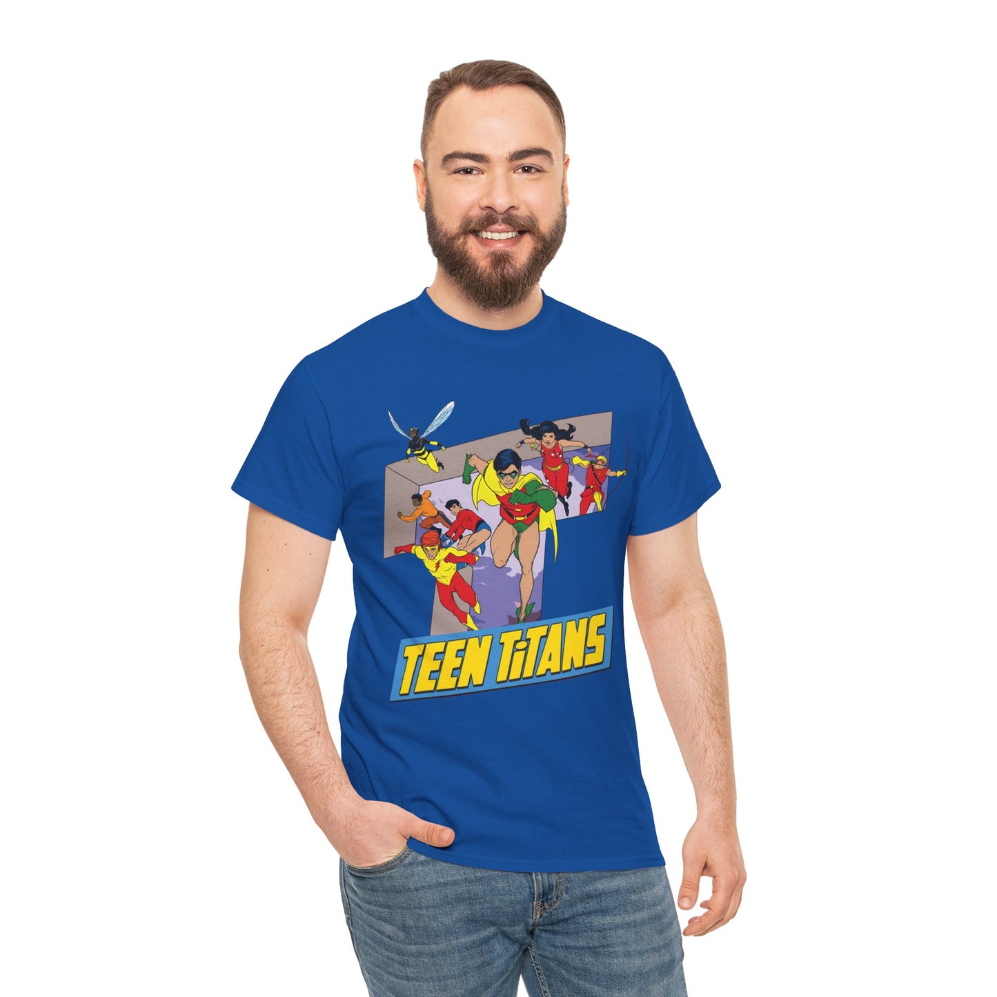 Teen Titans T-Shirt - Robin, Wonder Girl, Kid Flash, Speedy, Bumblebee, Mal, Aqualad - DC Comics