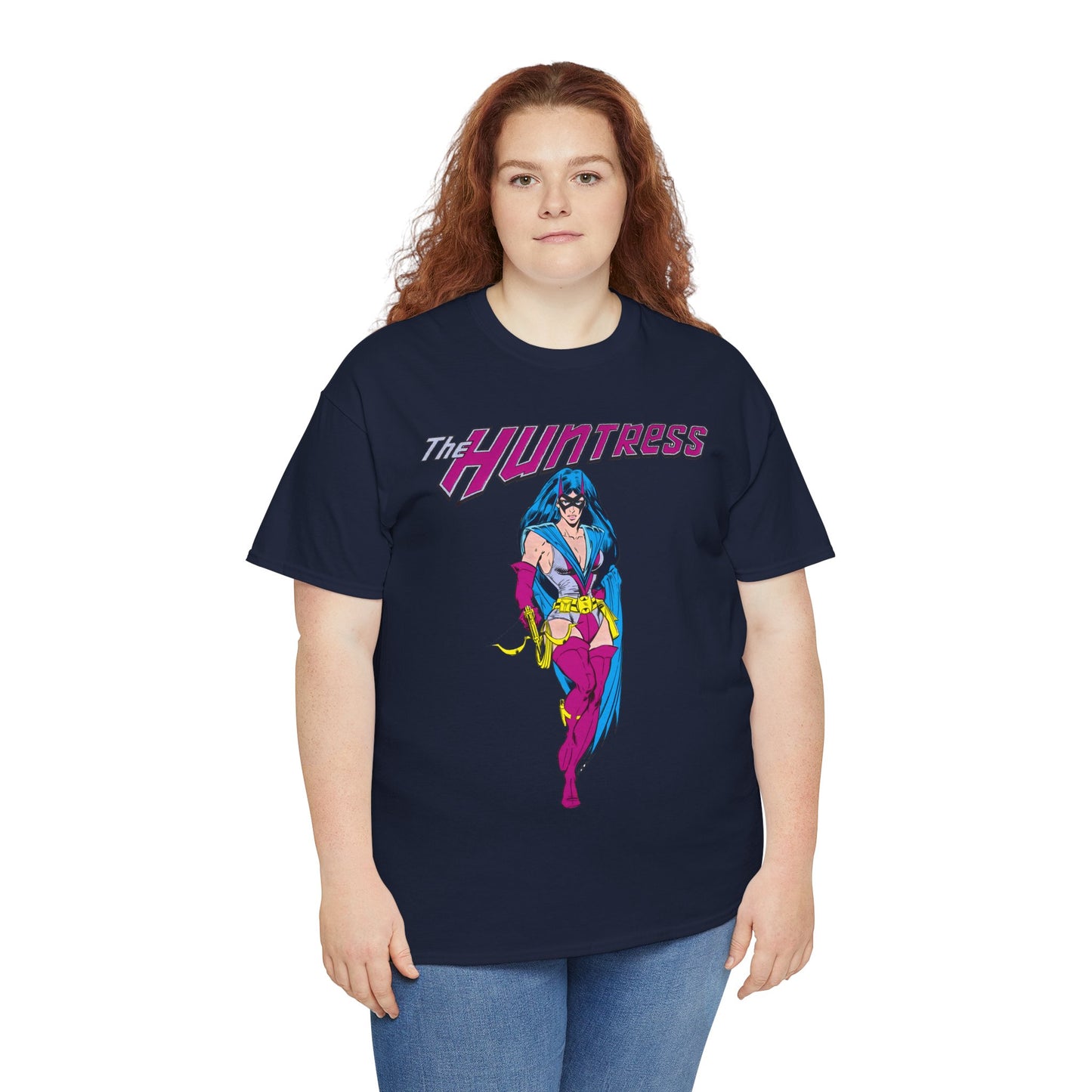 Huntress T-Shirt - Joe Staton Art - Helena Wayne, Daughter of Earth 2 Batman & Catwoman - Pre-Crisis JSA Member - DC Comics