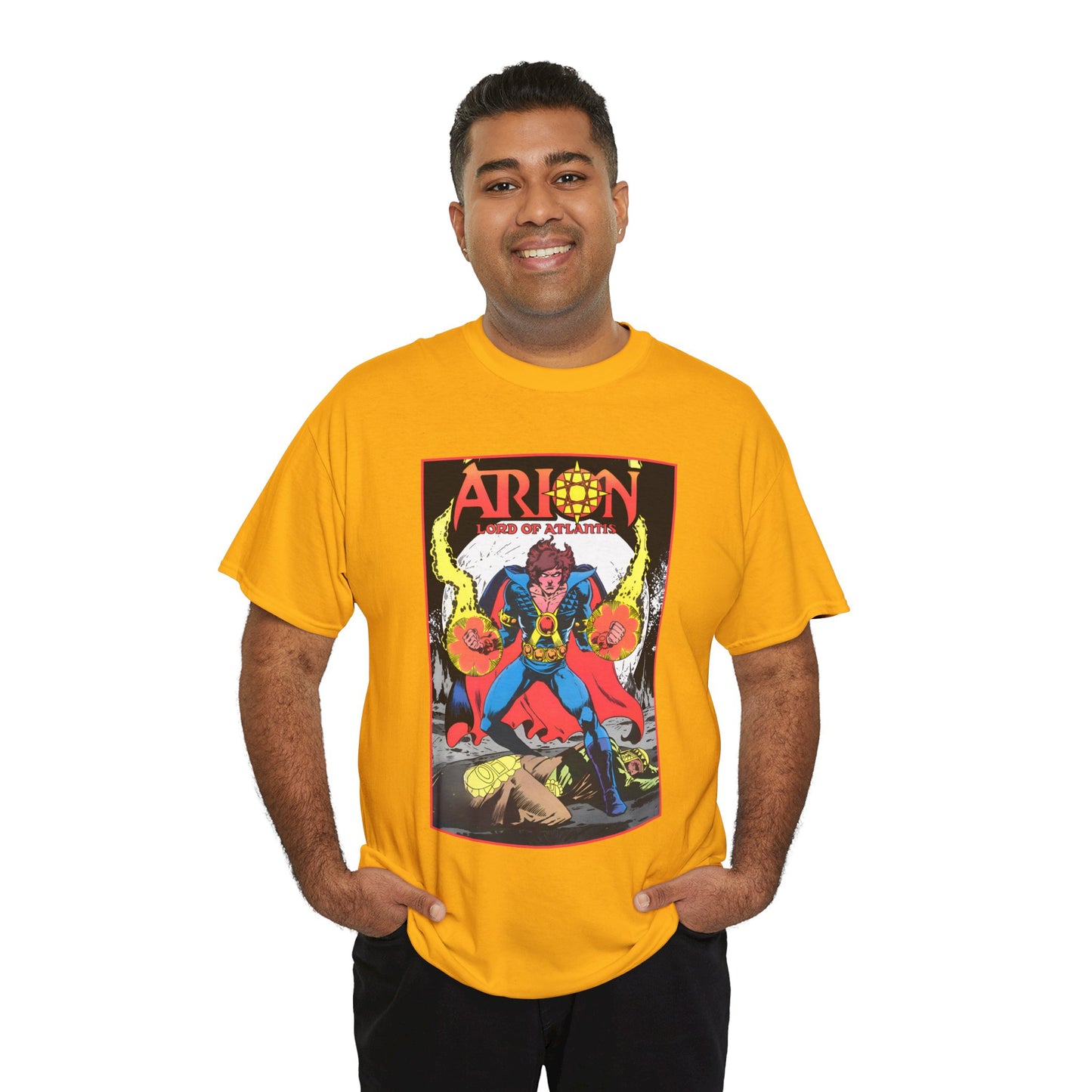 Arion, Lord of Atlantis T-Shirt - Jan Duursema Art - Atlantis Wizard - Lord of Order - Lord High Mage - DC Comics