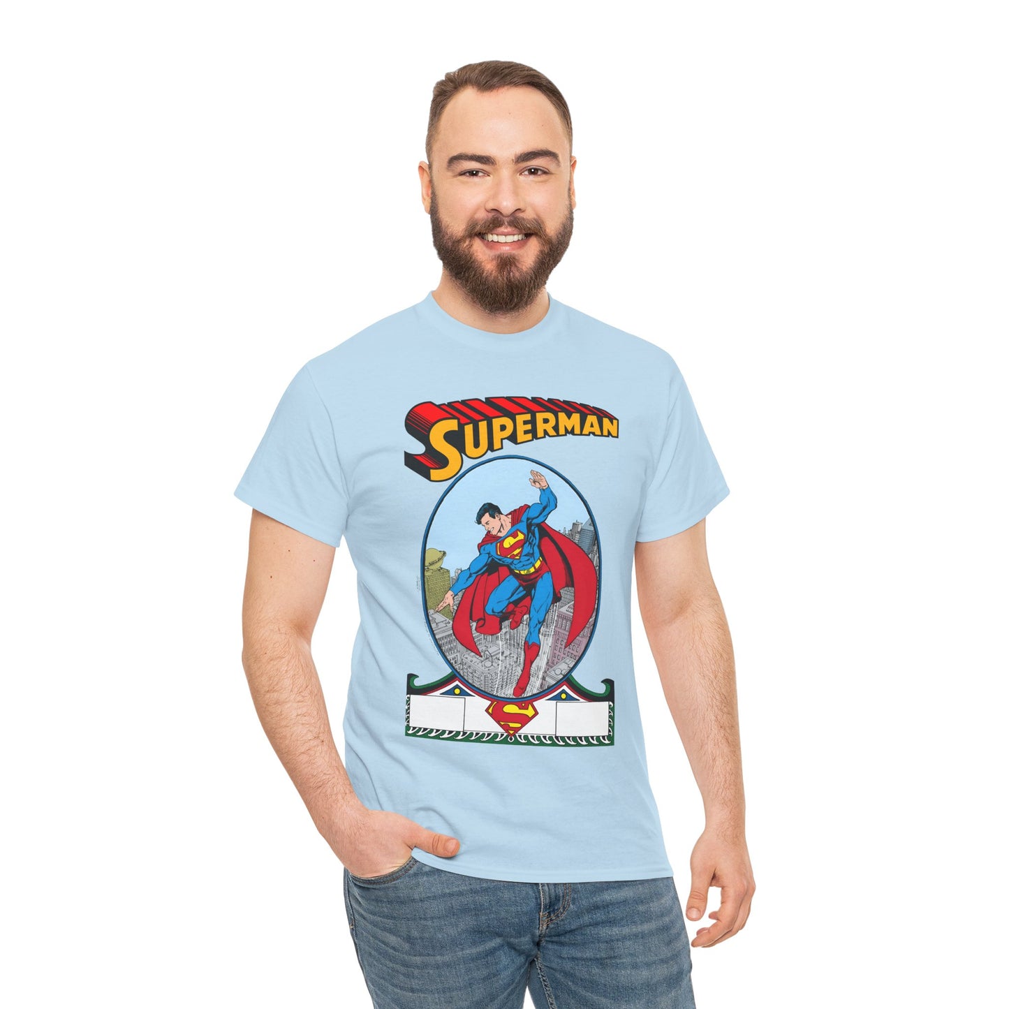 Superman T-Shirt - George Perez Art - #1 Homage Cover - Metropolis, Man of Steel, Daily Planet, Clark Kent - DC Comics