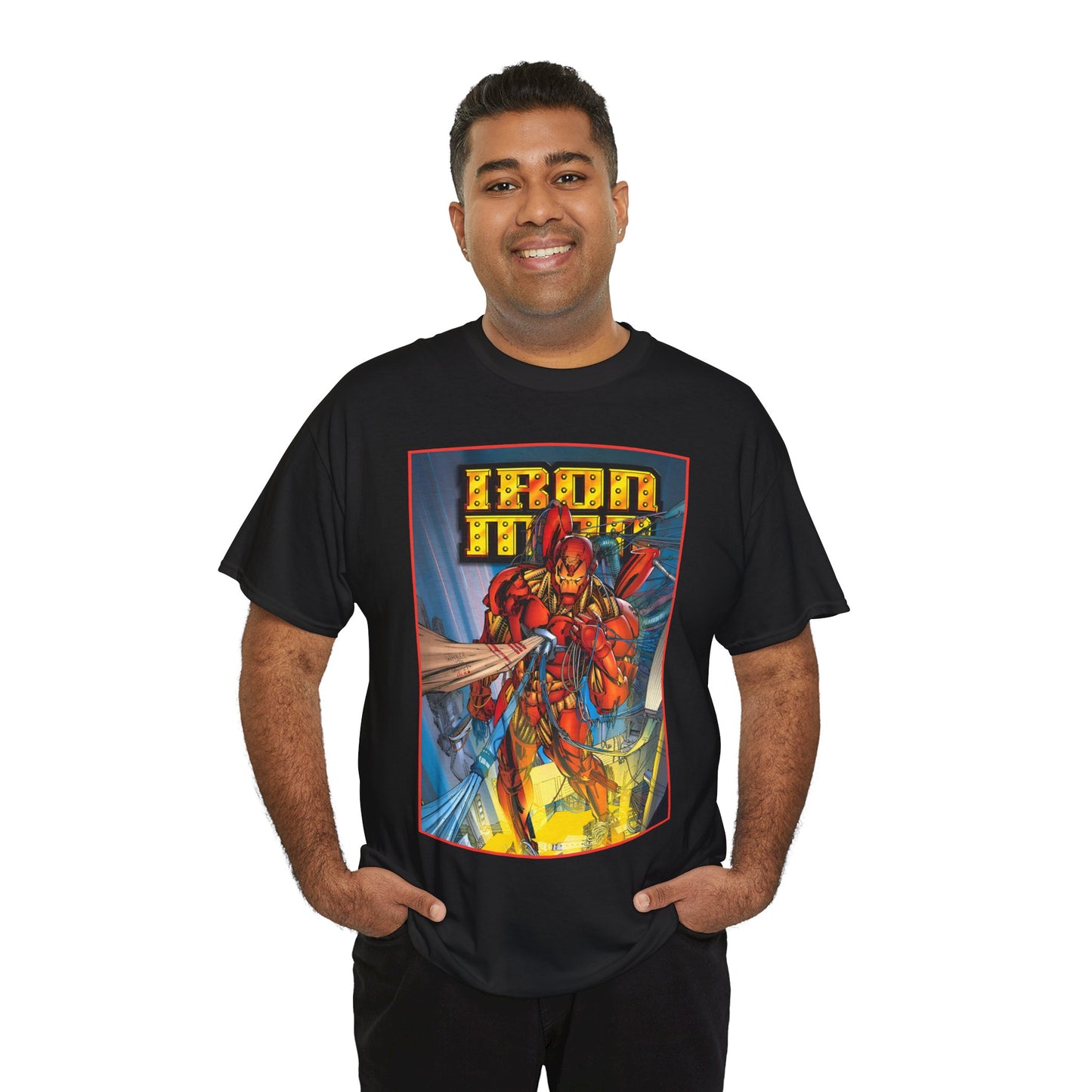 Iron Man T-Shirt - Heroes Reborn Whilce Portacio Art - Popular Marvel Comics Series - Tony Stark