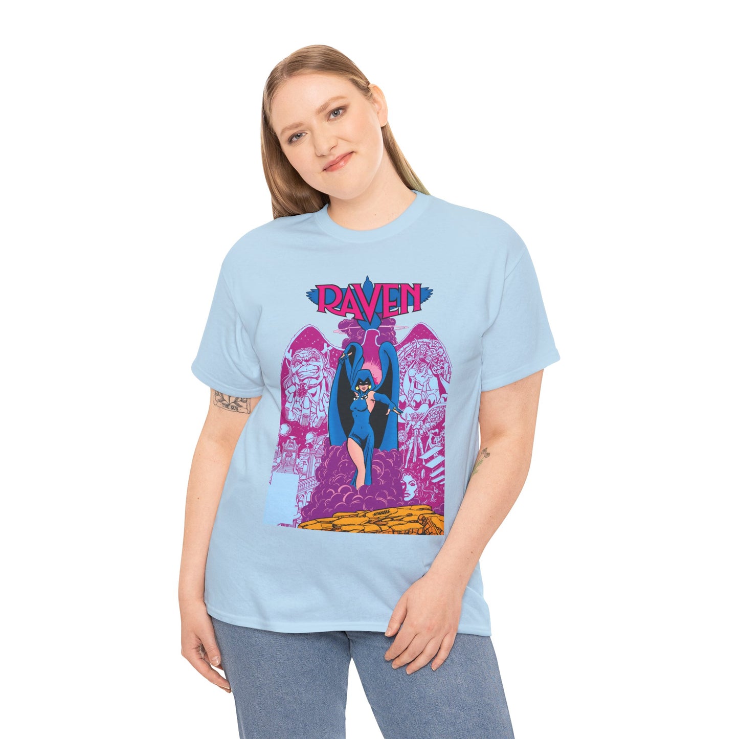 Raven T-Shirt - George Perez Art - New Teen Titans - Trigon, Azarath - DC Comics
