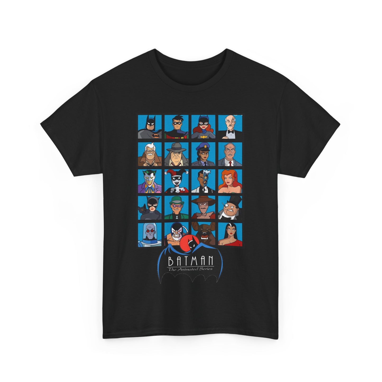 Batman T-Shirt - Animated Series - Harley Quinn, Batgirl, Joker, Bane, Robin, Two-Face, Catwoman, Riddler - Classic TV Cartoon Series