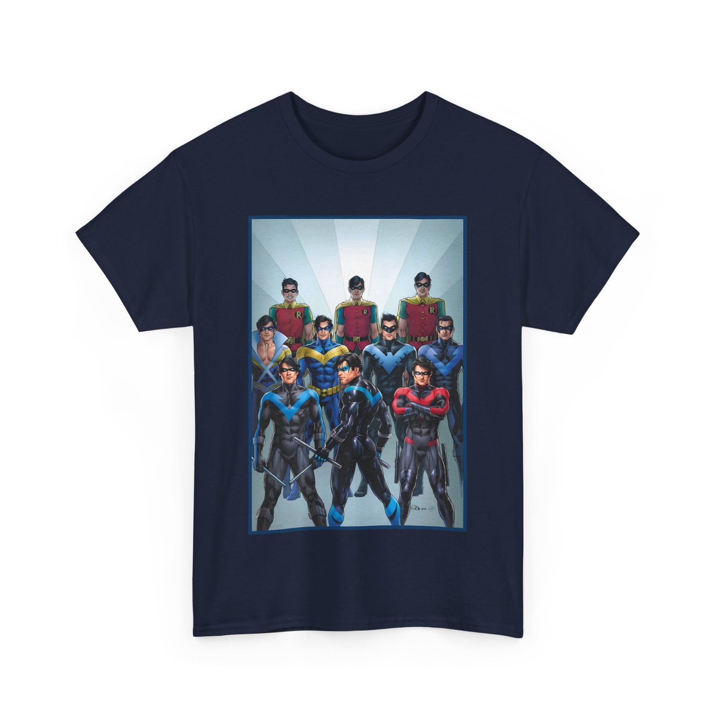 Nightwing Through the Ages T-Shirt - Nicola Scott Art - Dick Grayson, Robin the Boy Wonder - Batman Sidekick - New Teen Titans Leader - DC Comics