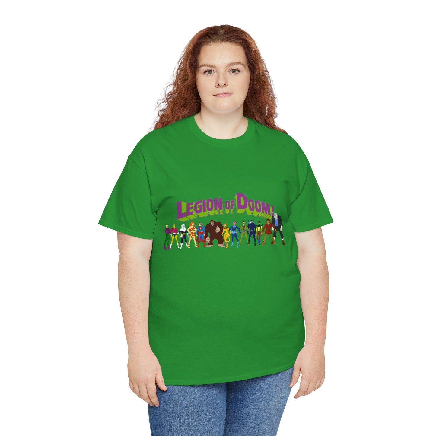 Legion of Doom T-Shirt - Super Friends Villains - Lex Luthor, Giganta, Scarecrow, Grodd, Brainiac, Riddler, Sinestro, Cheetah - Hanna-Barbera Cartoon - Challenge of the Super Friends