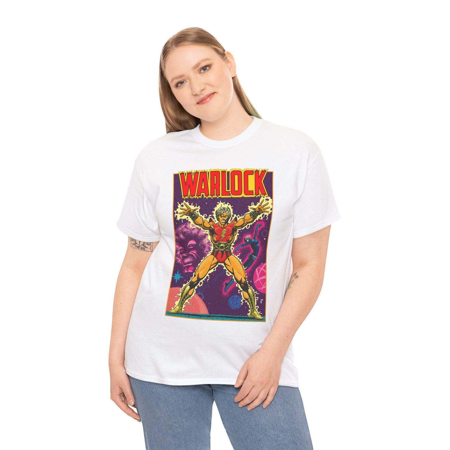 Adam Warlock T-Shirt - Jim Starlin Cover Art - Strange Tales #178 - Popular Marvel Comics Series - Cosmic Heroes