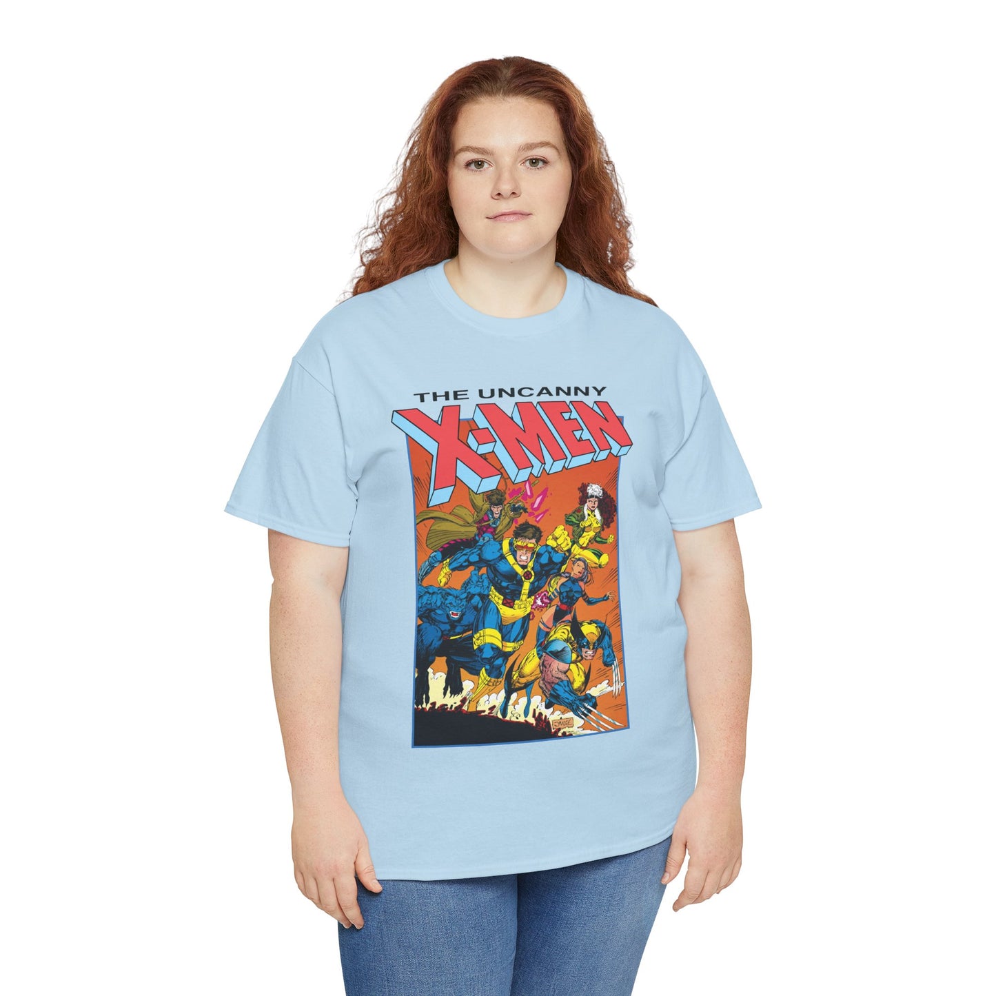 Uncanny X-Men T-Shirt - Jim Lee Art - Cyclops, Wolverine, Gambit, Rogue, Psylocke, Beast - Marvel Comics Mutants