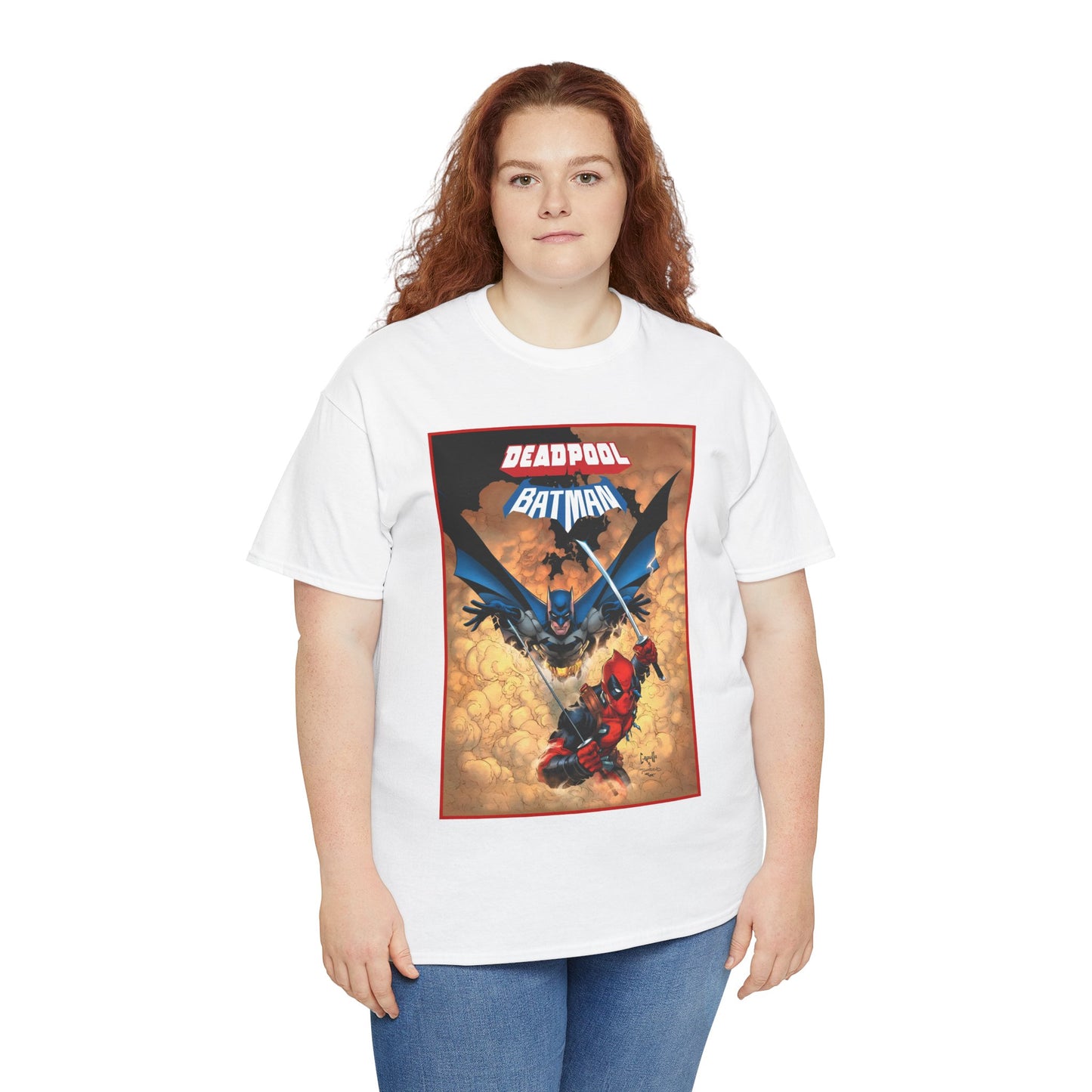 Deadpool & Batman T-Shirt - Greg Capullo Art - DC & Marvel Comics - Crossover - Slade Wilson, Bruce Wayne - 2025