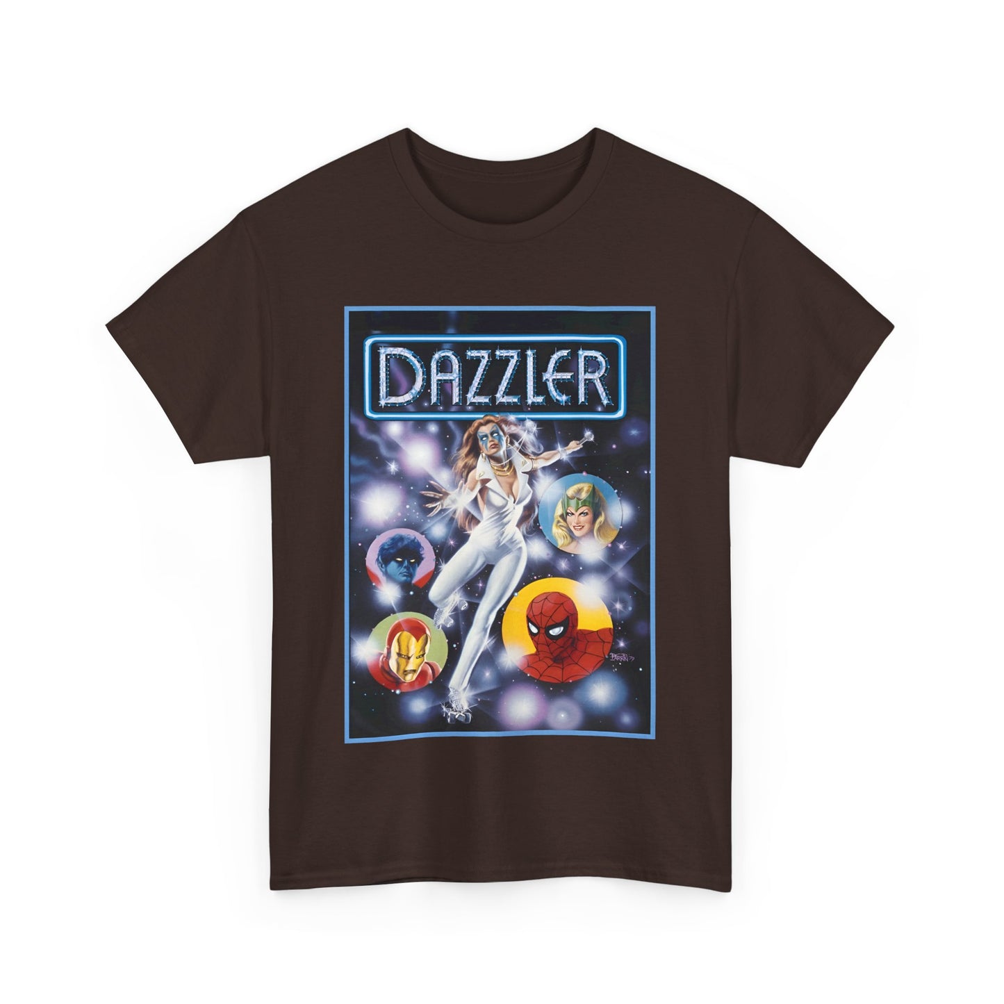 Dazzler T-Shirt - Bob Larkin Art - X-Men Connection - Alison Blaire - Mutant Pop Star - Marvel Comics
