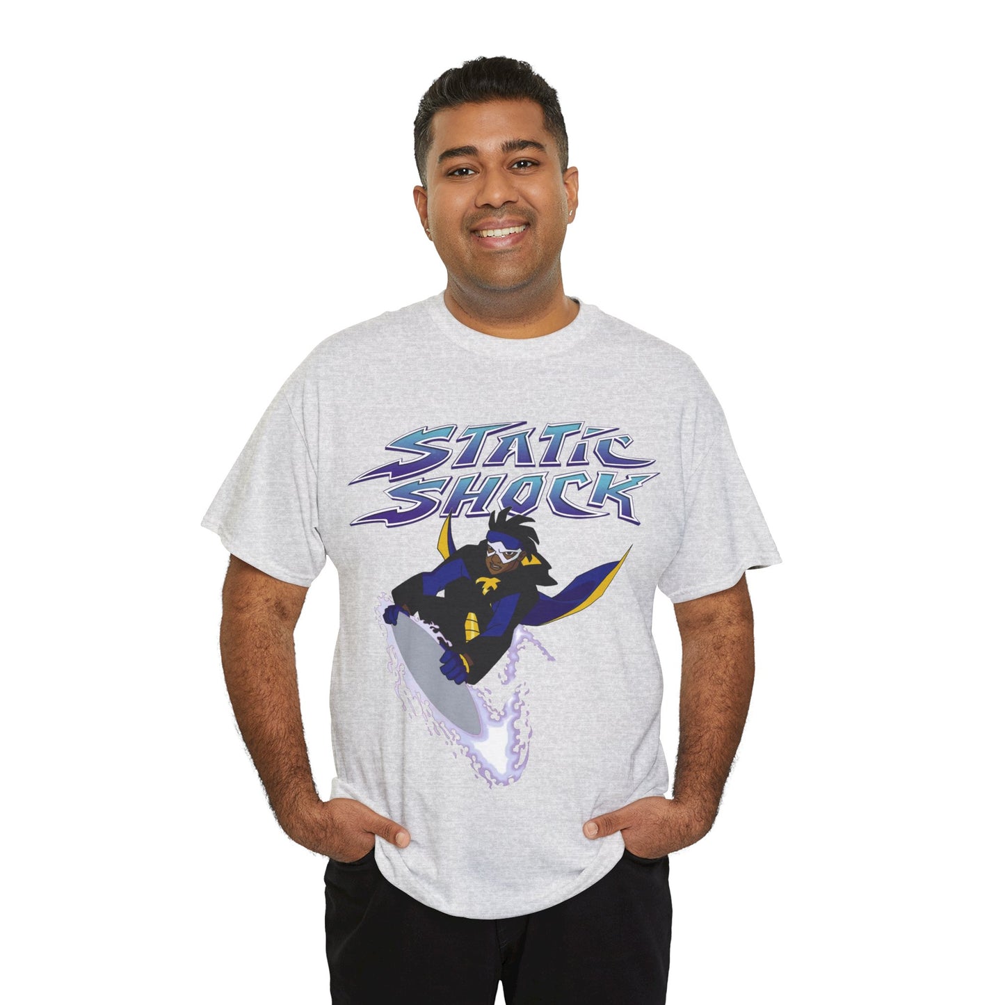 Static Shock T-Shirt - Milestone Comics - WB 1990s Animated Series - DC Comics - Virgil Hawkins