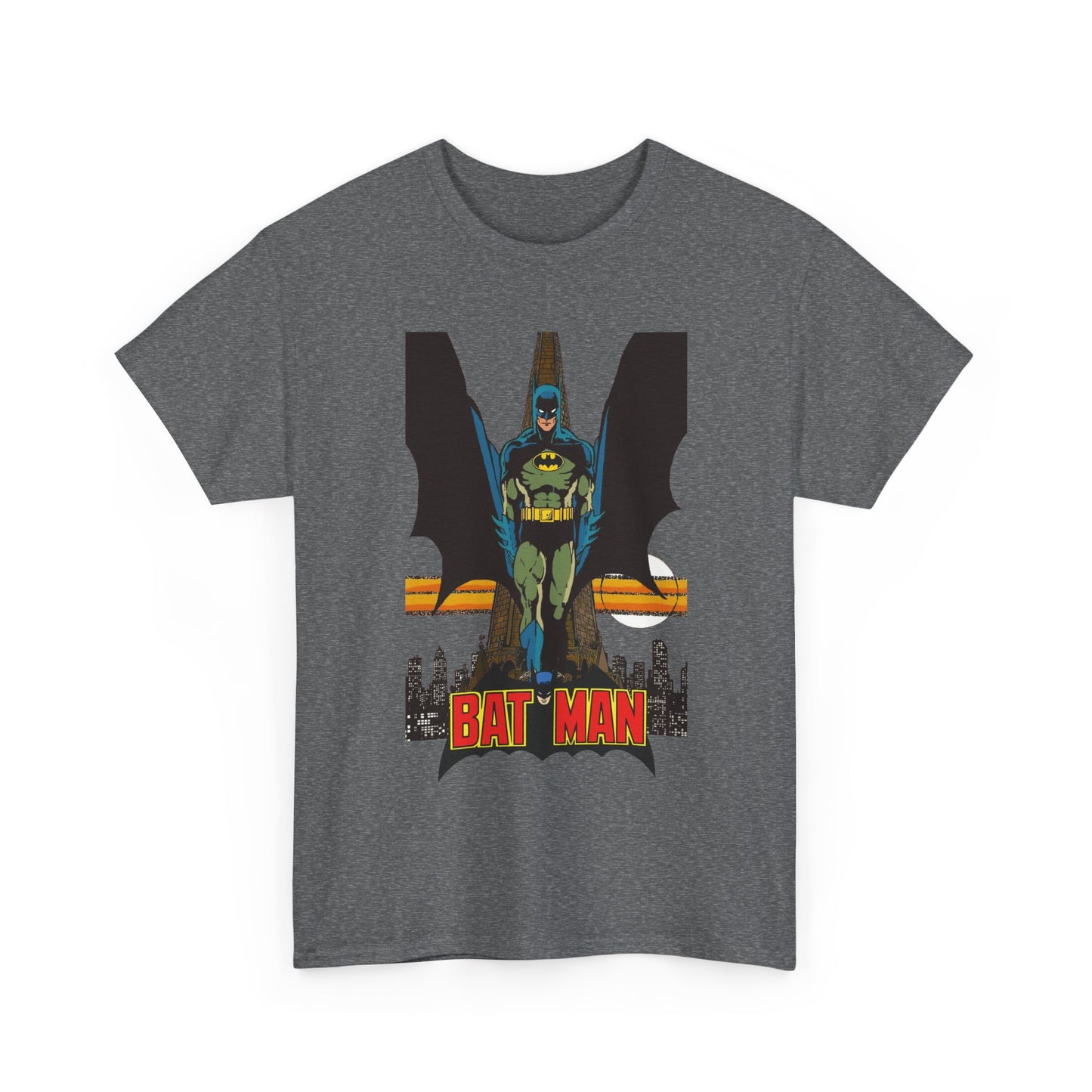 Batman T-Shirt - George Perez Art - JLA 80s Postcard Set - DC Comics - Gotham City - Justice League of America Member