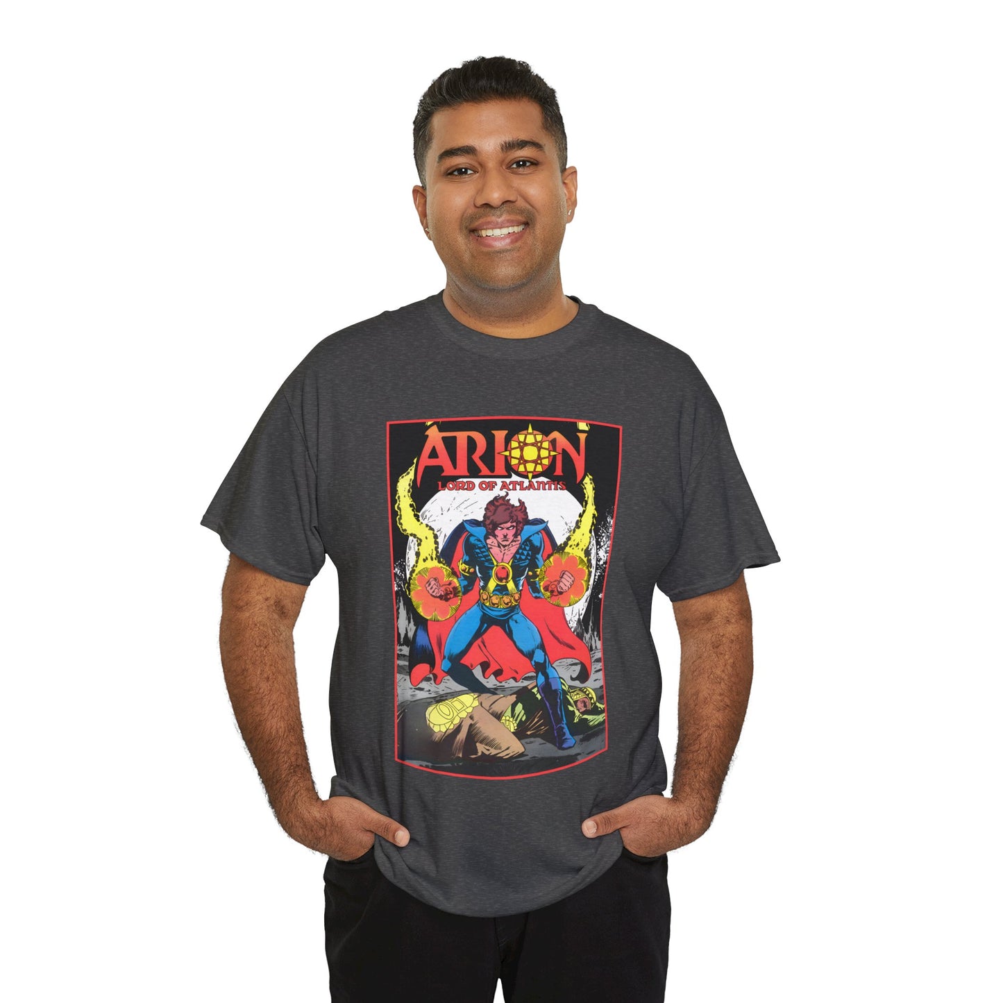 Arion, Lord of Atlantis T-Shirt - Jan Duursema Art - Atlantis Wizard - Lord of Order - Lord High Mage - DC Comics
