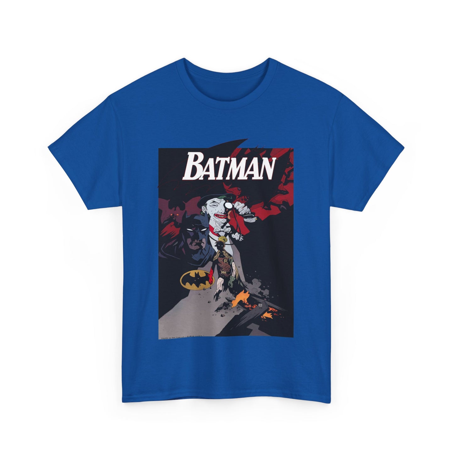 Batman T-Shirt - Mike Mignola Art - Death in the Family Storyline - Joker & Robin (Jason Todd) - DC Comics