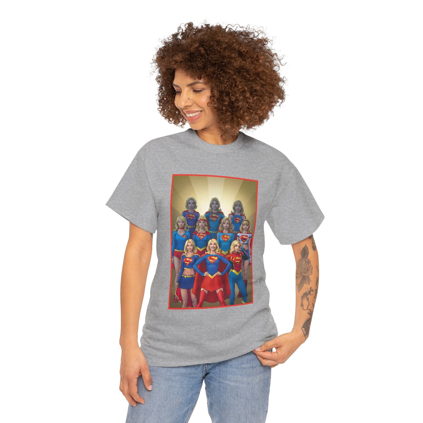 Supergirl Through the Ages T-Shirt - Nicola Scott Art - Kara from Kandor, Superman's Cousin, Linda Danvers - Survivor from Krypton - DC Comics