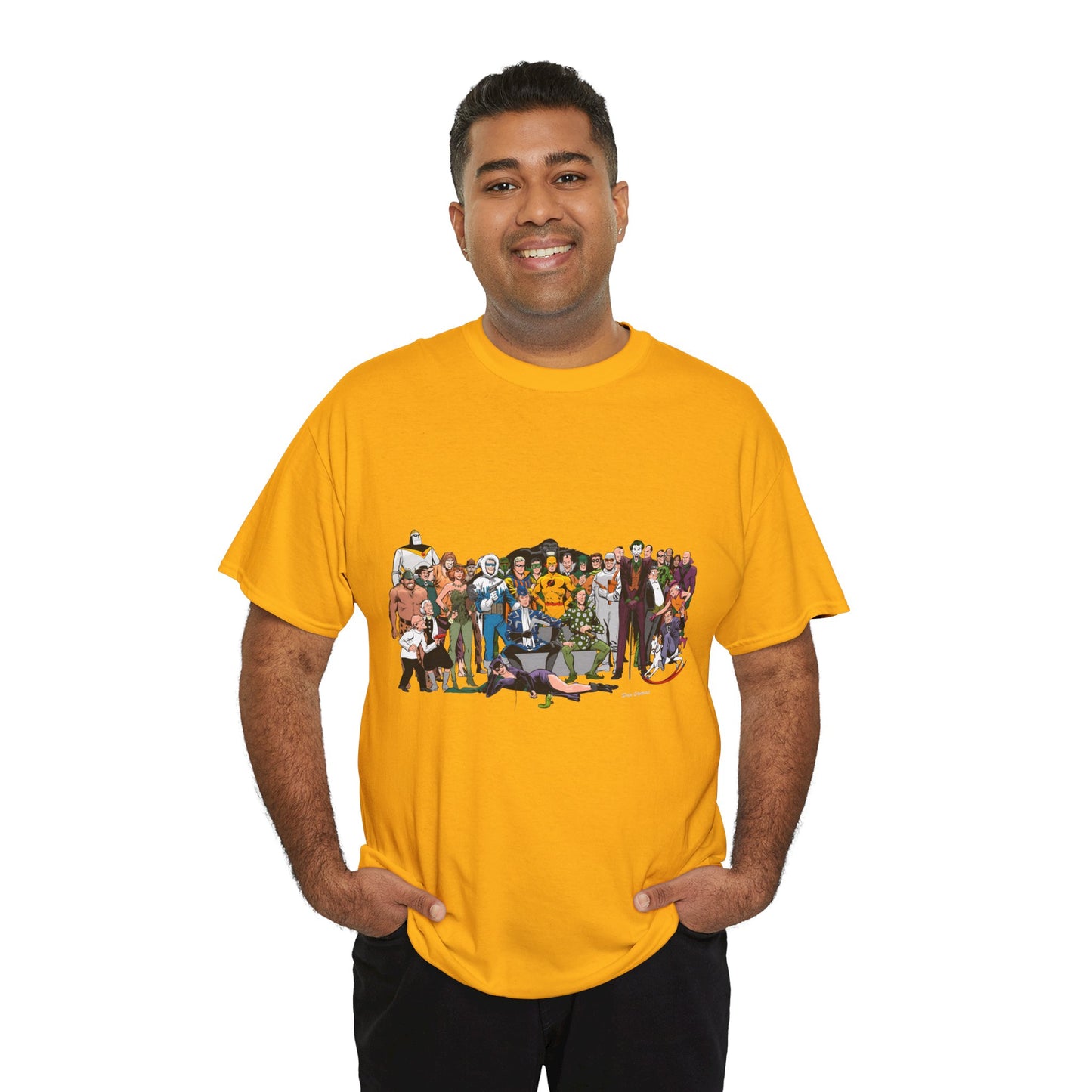 Secret Origins of Super-Villains T-Shirt - Dick Giordano Art - DC Comics - Joker, Mirror Master, Captain Cold, Lex Luthor, Scarecrow, Poison Ivy, Grodd