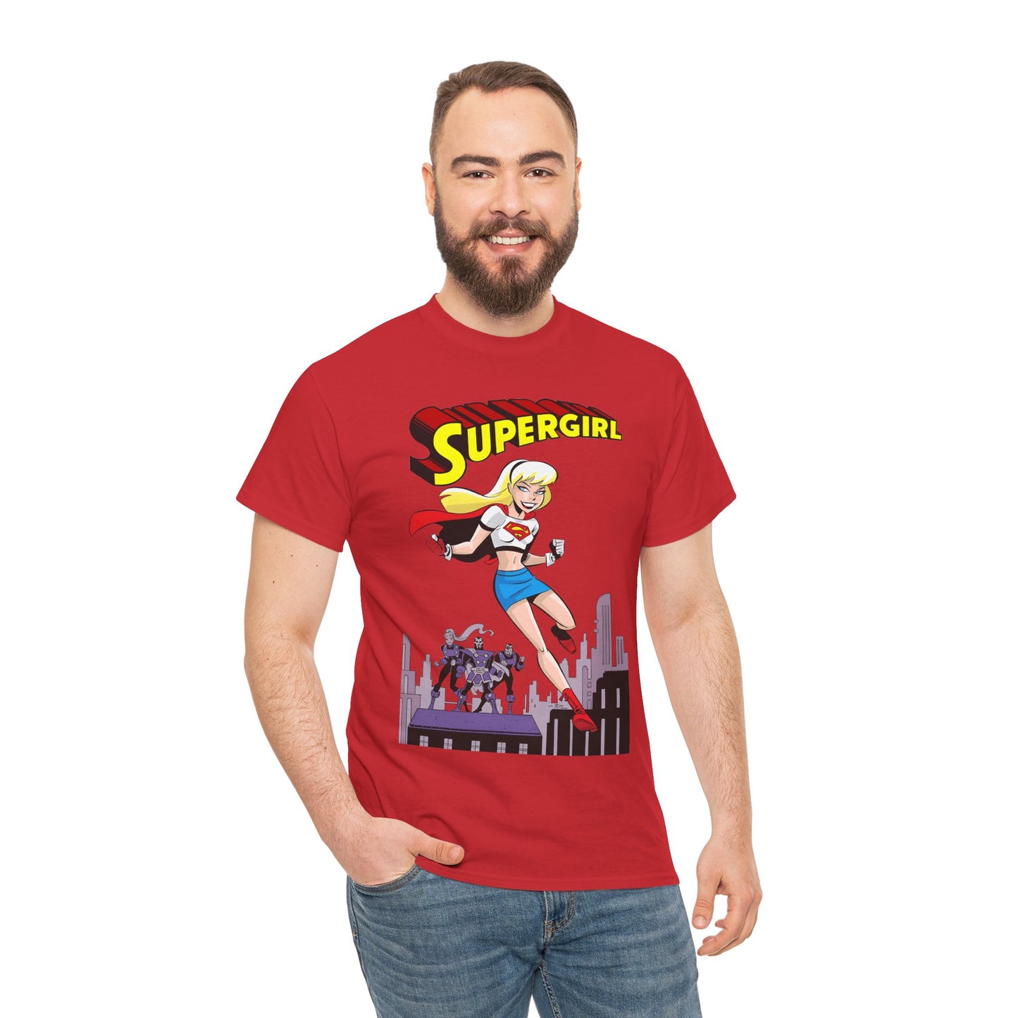 Supergirl T-Shirt - Bruce Timm Art - DC Comics Animated Series 1990s - Kara, Superman's Cousin