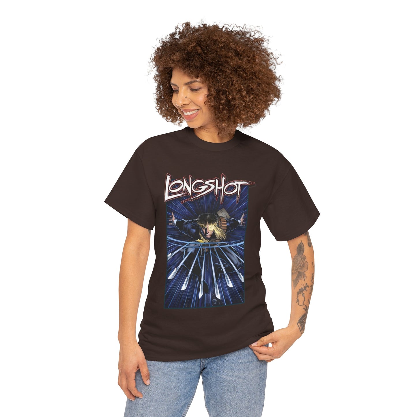 Longshot T-Shirt - Arthur Adams Art - Marvel Comics - Uncanny X-Men - Mojoverse Mutant - Popular 1980s Character