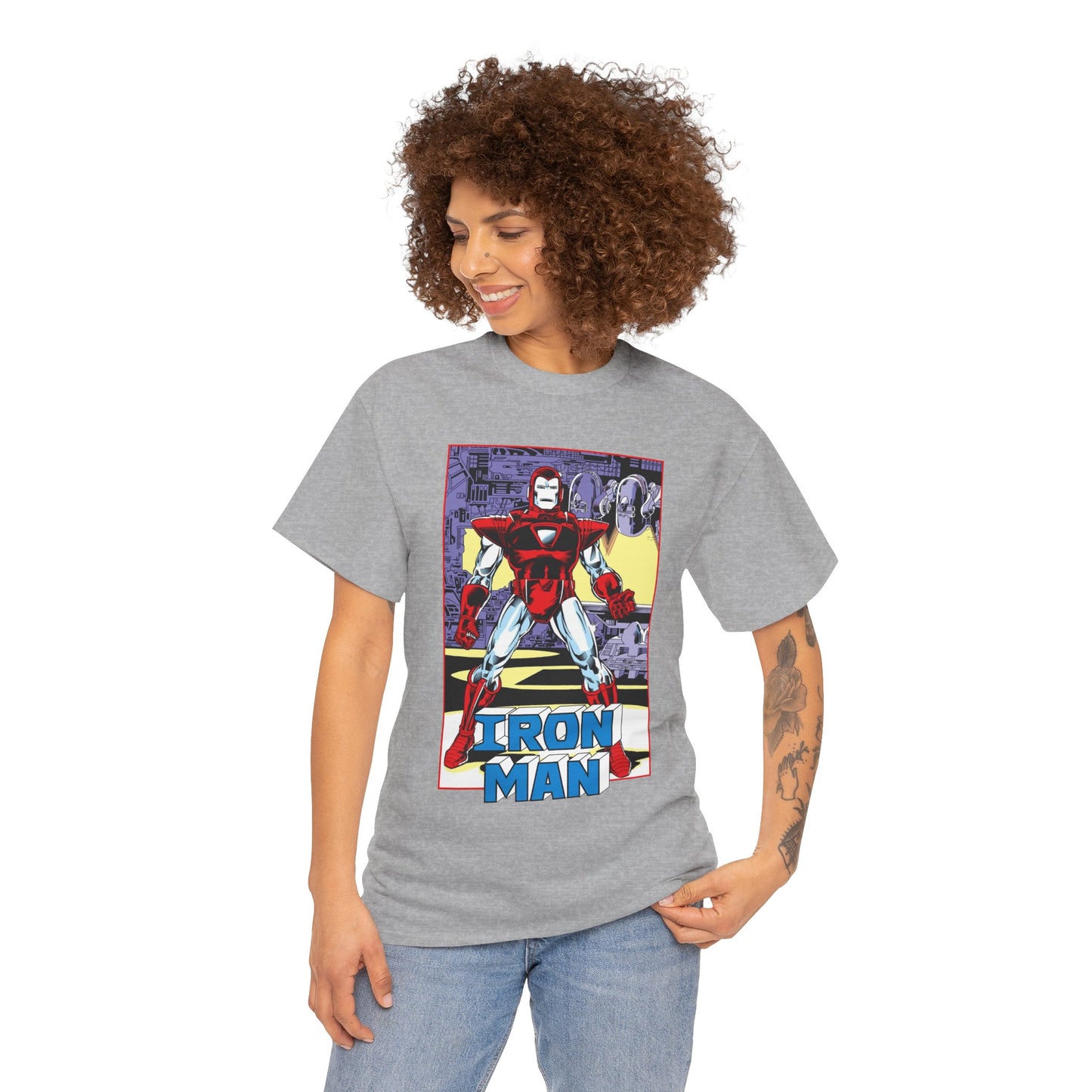 Iron Man T-Shirt - Tony Stark, Stark Industries - Silver Centurion Armor - Marvel Comics