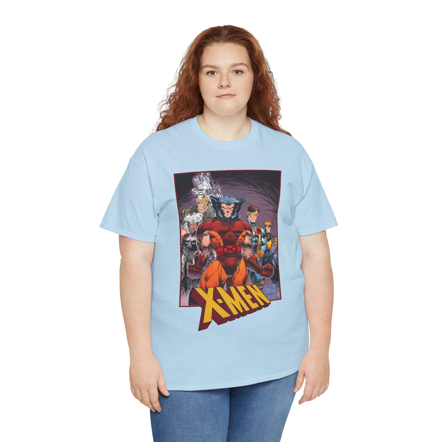 X-Men T-Shirt - While Portacio Art - Wolverine, Cyclops, Storm, Cable, Havok - Marvel Comics