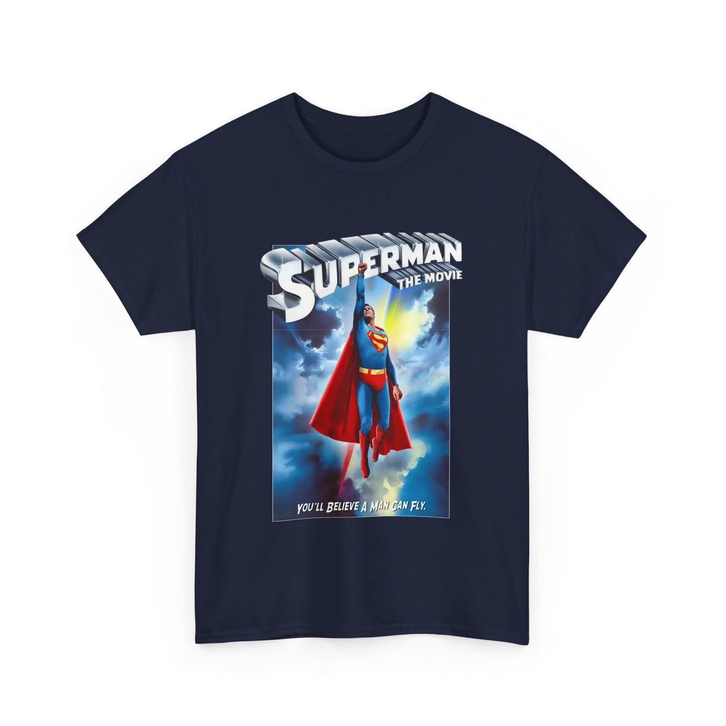 Superman The Movie T-Shirt - DC Comics - Man of Steel - Christopher Reeve 1978