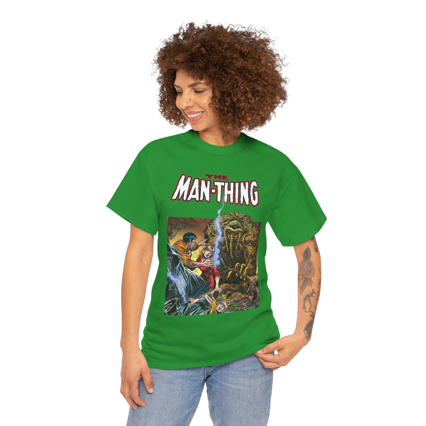 Man-Thing T-Shirt - Adventure into Fear #18 Cover Art - Marvel Comics - Whatever Knows Fear Burns At The Touch - Swamp Monster