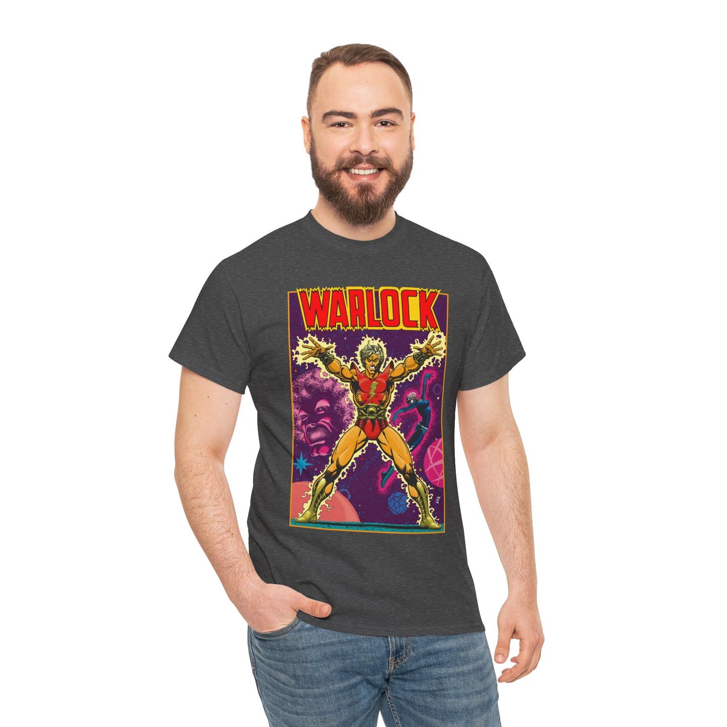 Adam Warlock T-Shirt - Jim Starlin Cover Art - Strange Tales #178 - Popular Marvel Comics Series - Cosmic Heroes
