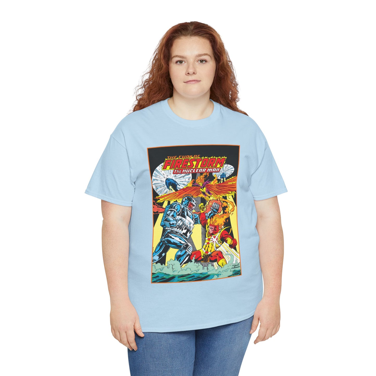 Fury of Firestorm T-Shirt - DC Comics - Firehawk, Tokamak - Annual #1 Art