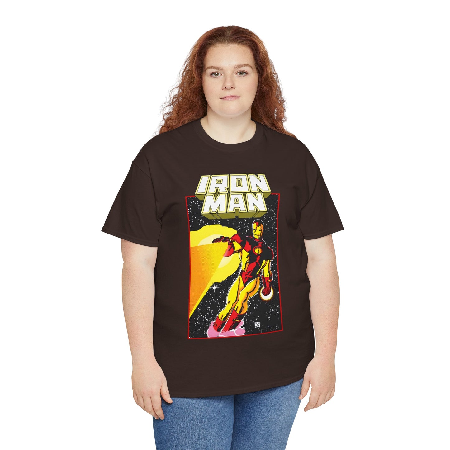 Iron Man T-Shirt - John Romita Jr Art - Cover to Issue #256 - Tony Stark in Space - Marvel Comics