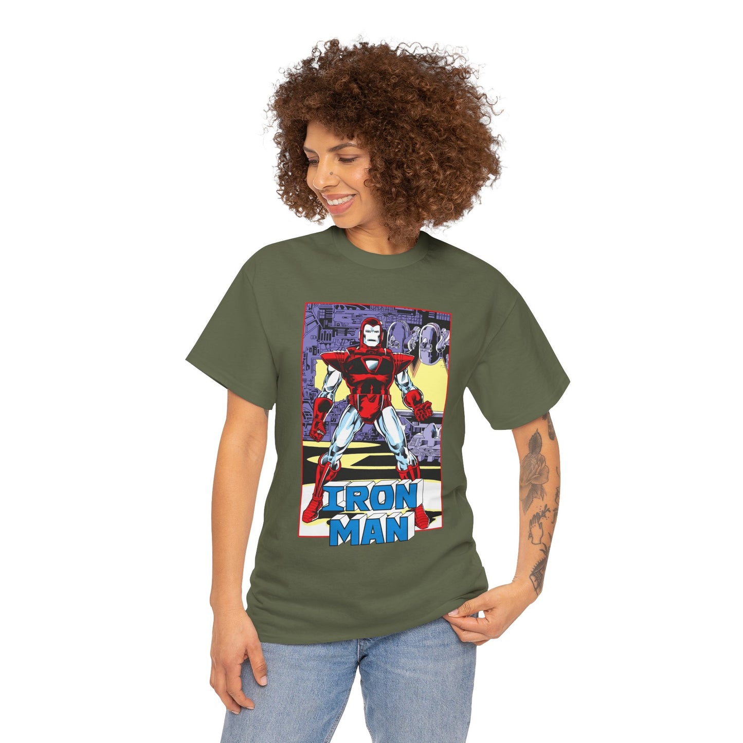 Iron Man T-Shirt - Tony Stark, Stark Industries - Silver Centurion Armor - Marvel Comics