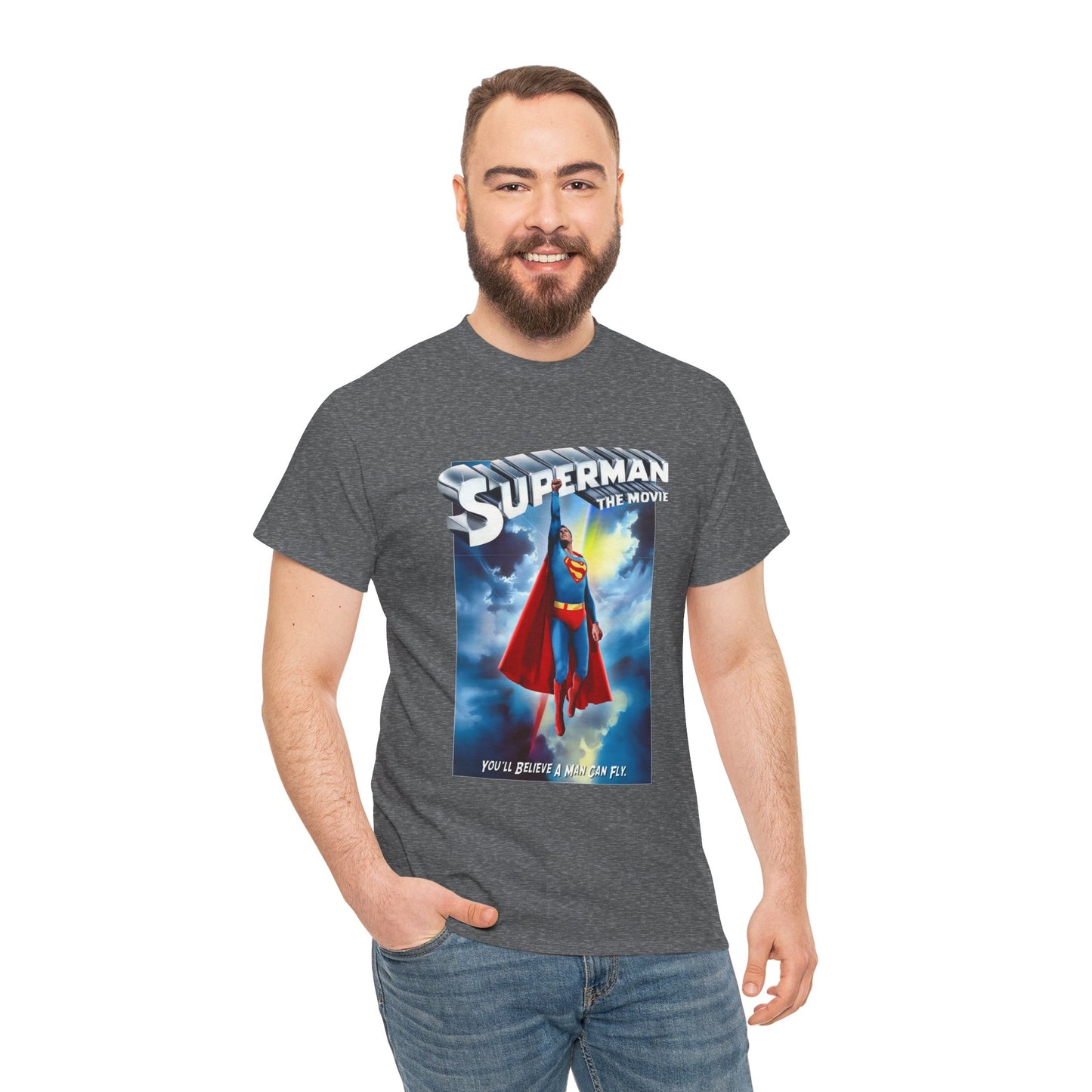 Superman The Movie T-Shirt - DC Comics - Man of Steel - Christopher Reeve 1978