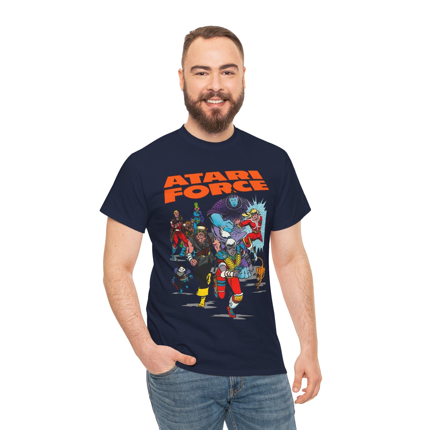 Atari Force T-Shirt - Marshall Rogers & John Byrne Art - Martin Champion, Christopher "Tempest" Champion, "Dart" Bia O'Rourke-Singh, Hukka, Morphea, Babe, Pakrat, Blackjak, Taz - DC Comics