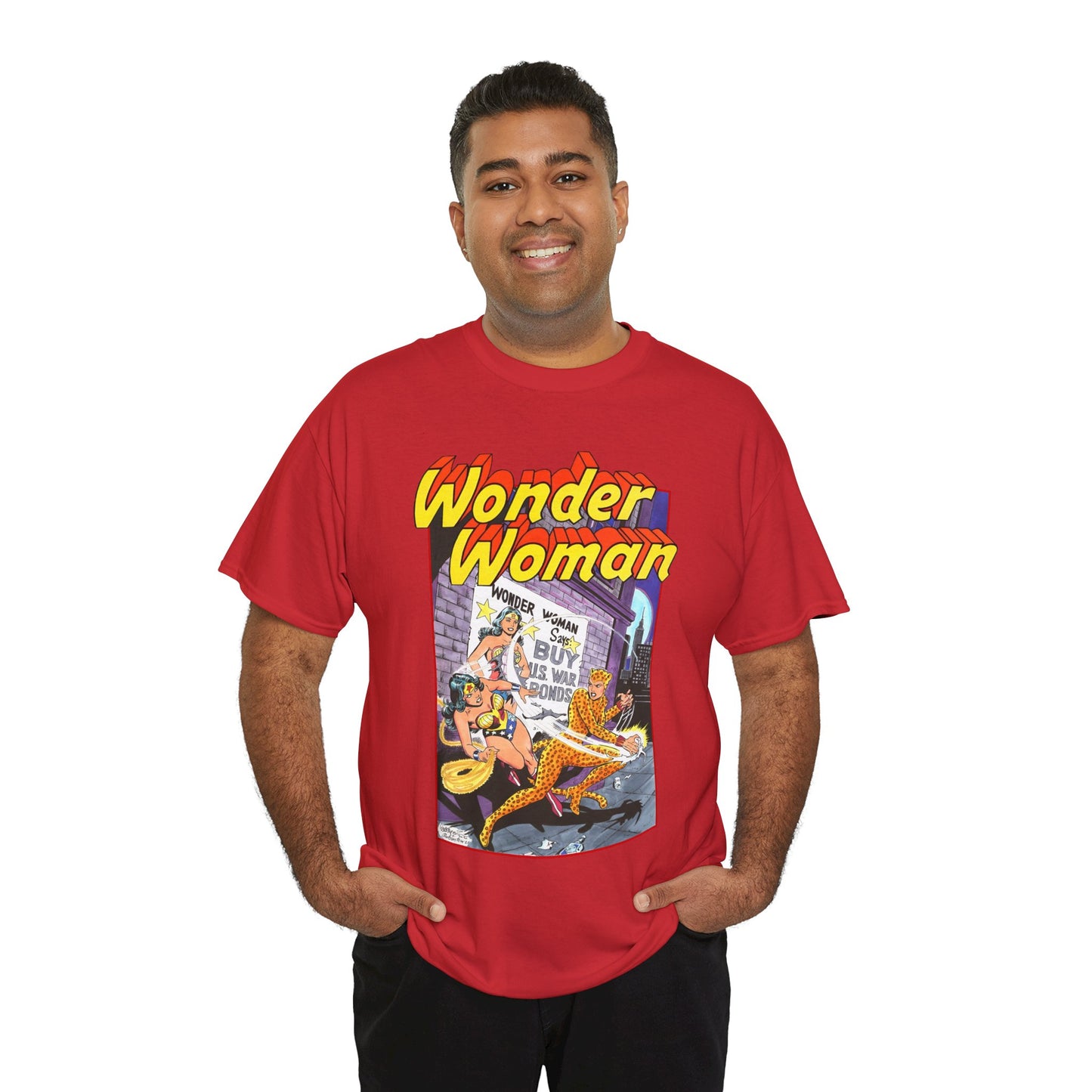 Wonder Woman T-Shirt - José Luis García-López Art - Vs The Cheetah - Classic Bronze Age Art - DC Comics