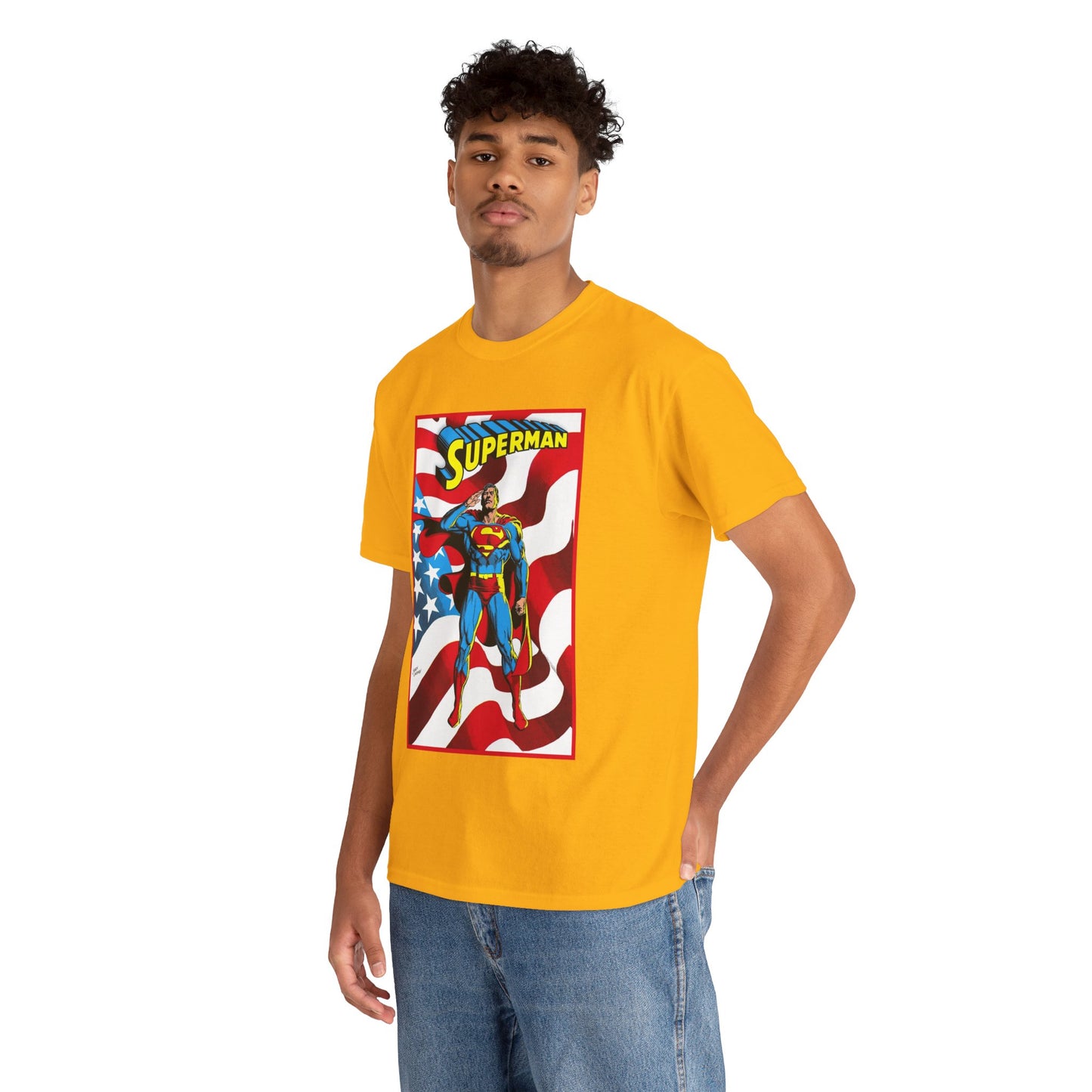 Superman T-Shirt - Jerry Ordway Art - Man of Steel, Metropolis - DC Comics