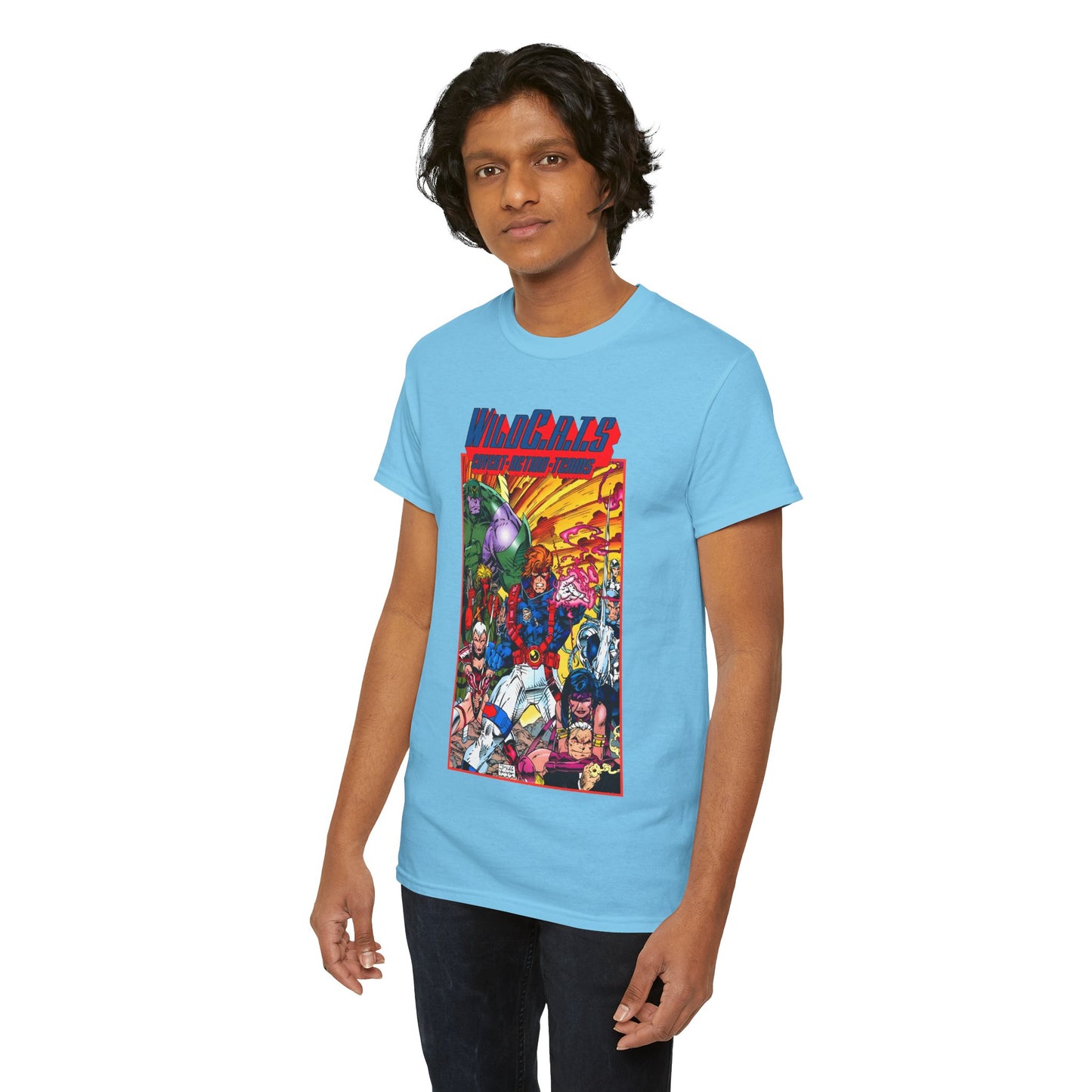 Wildcats T-Shirt - Jim Lee Art - WildC.A.T.s: Covert Action Teams - Spartan, Voice, Grifter, Zealot, Emp - Image/Wildstorm/DC Comics
