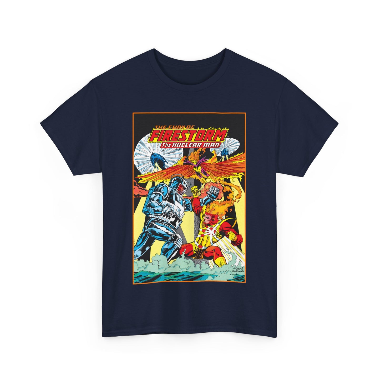 Fury of Firestorm T-Shirt - DC Comics - Firehawk, Tokamak - Annual #1 Art