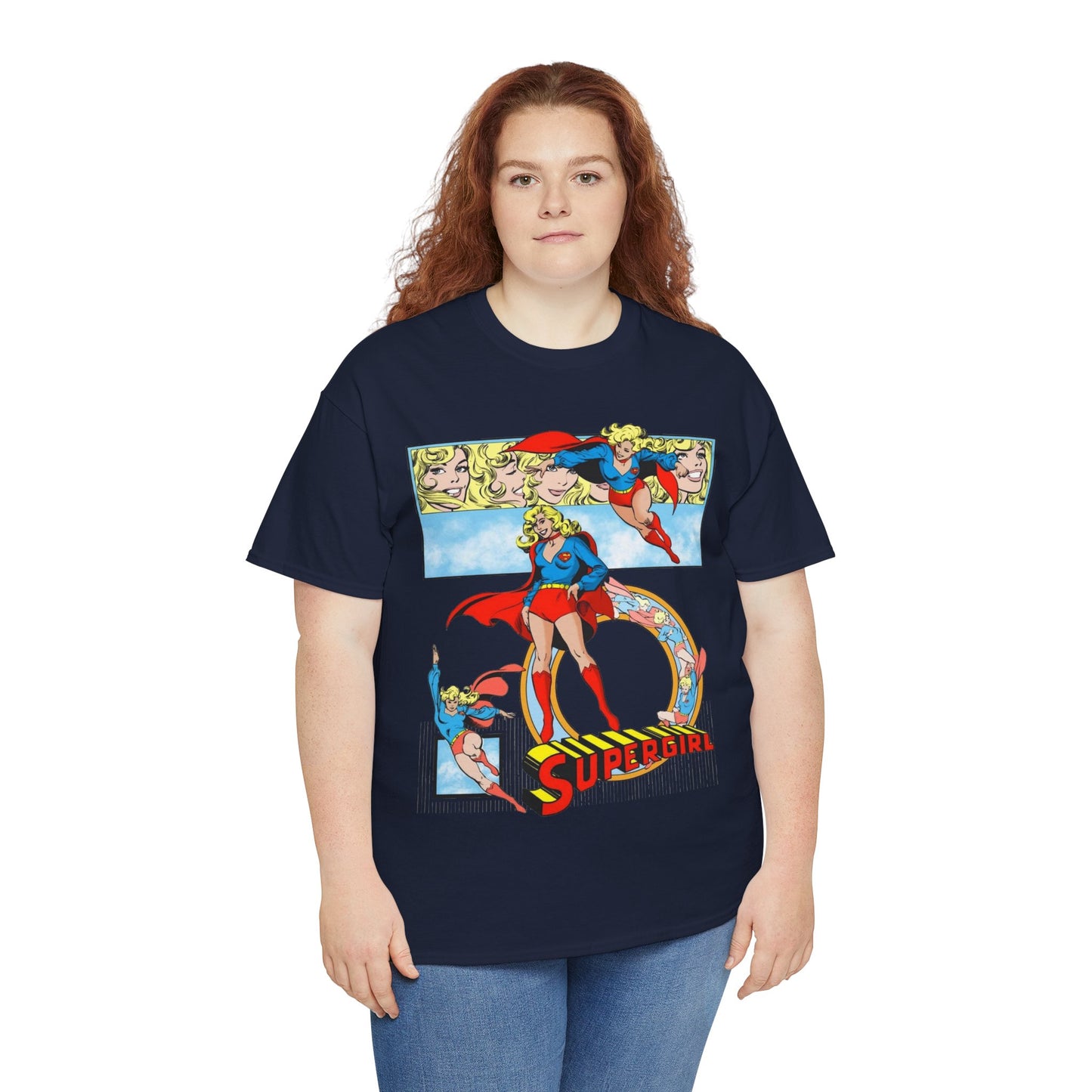 Supergirl T-Shirt - Krypton, Superman, Kara, Kandor - DC Comics - 1980s Art - Style Guide - Superman's Cousin