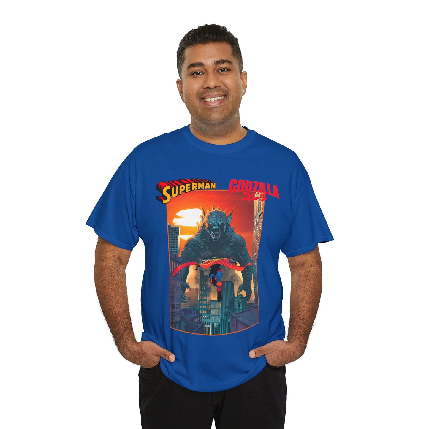 Superman Vs Godzilla T-Shirt - DC Comics - Man of Steel Vs the King of the Monsters